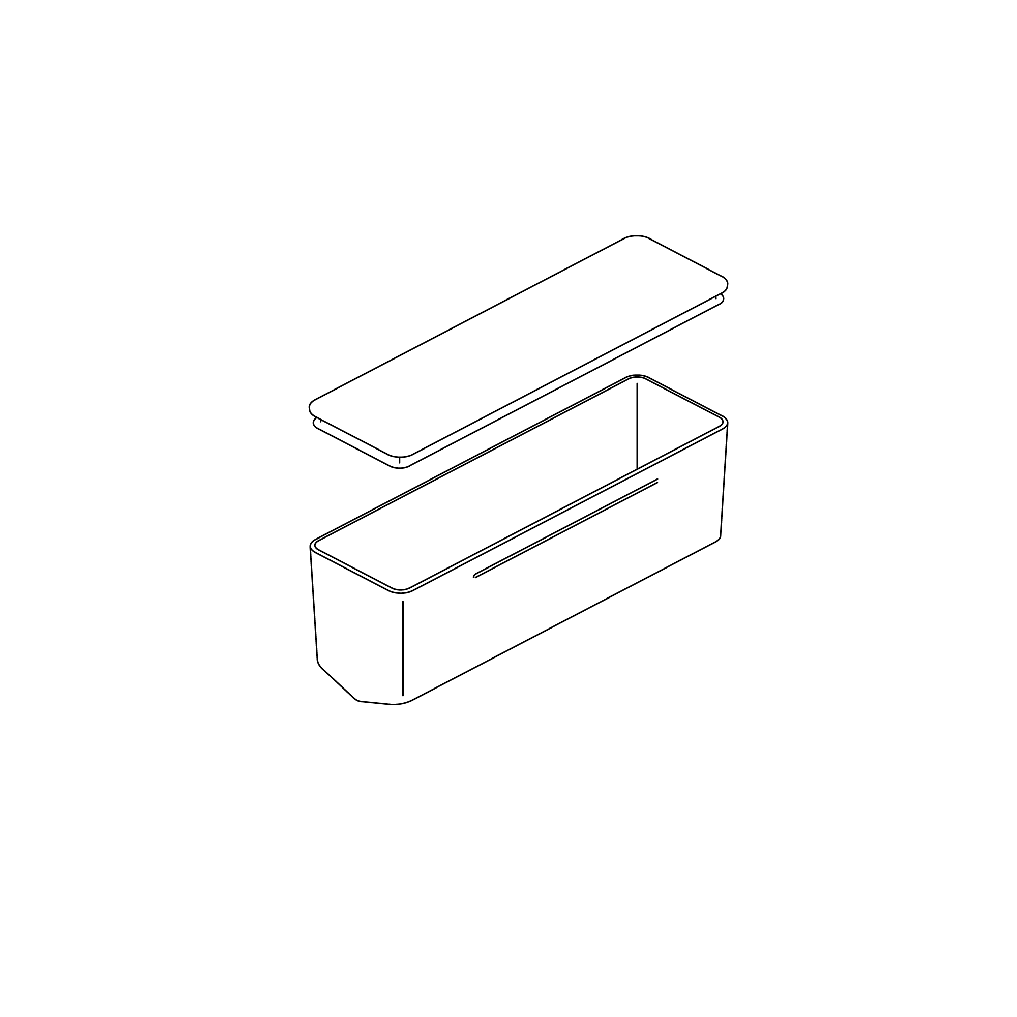 Vorratsbehälter für funktionale Prismen