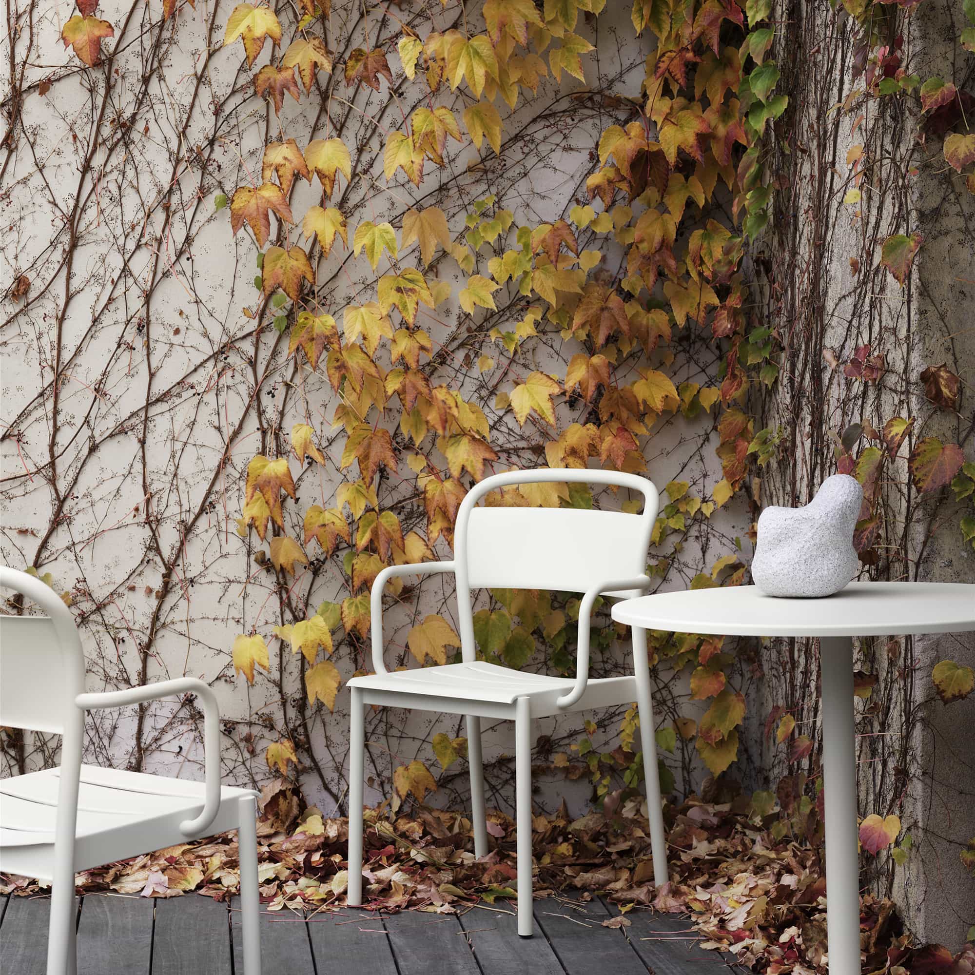 Linear Steel Armlehnstuhl