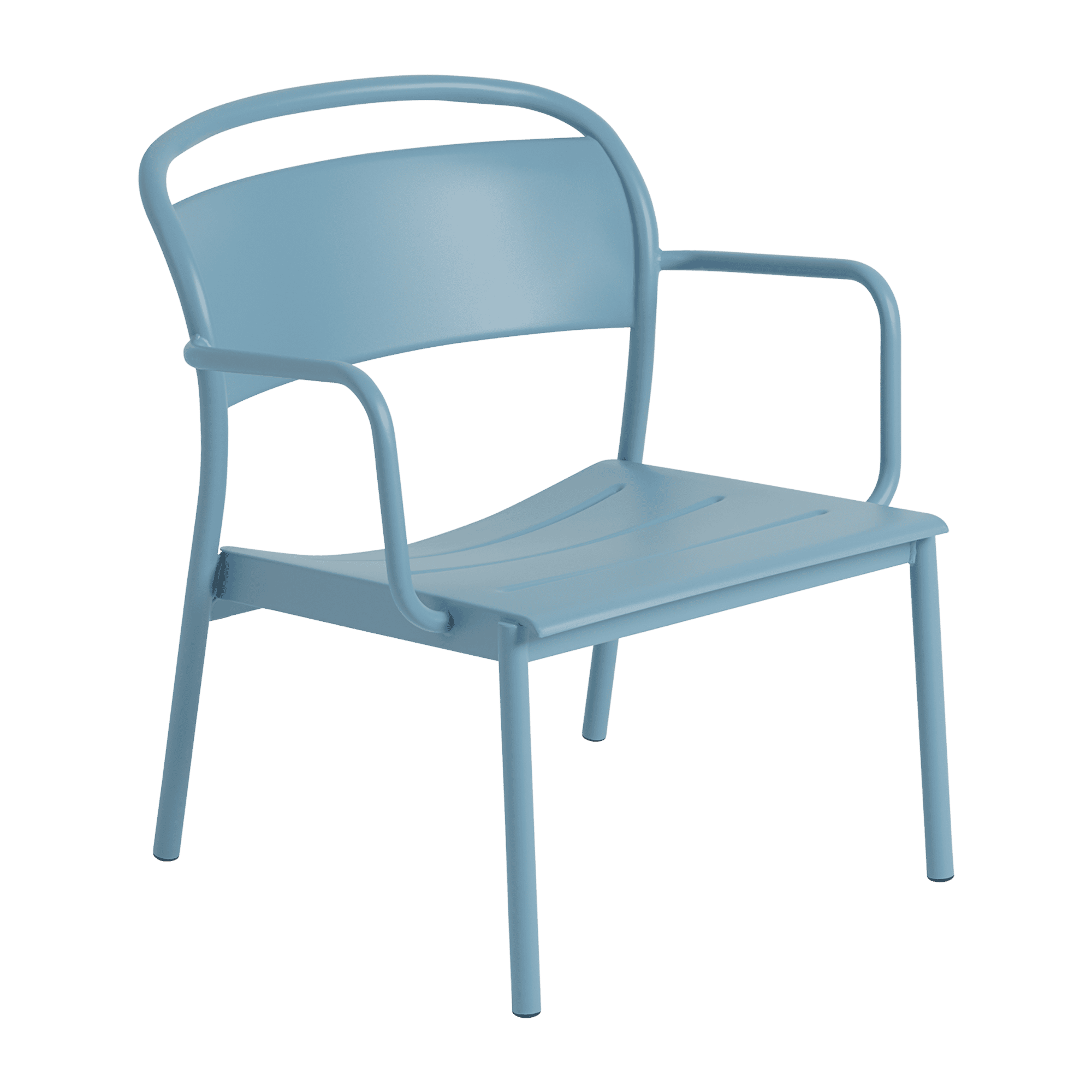 Linear Steel Lounge Armchair Sessel