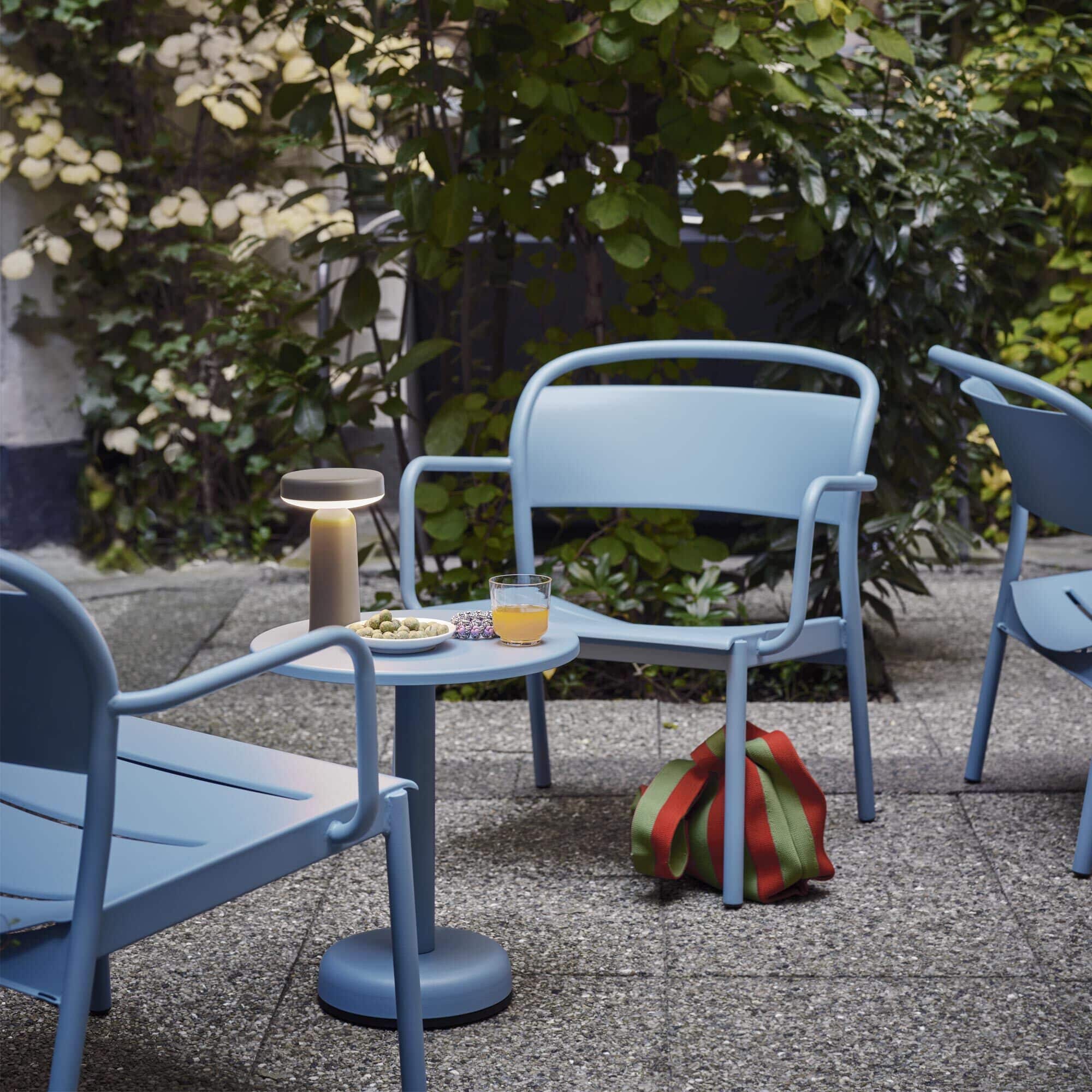 Linear Steel Lounge Armchair Sessel