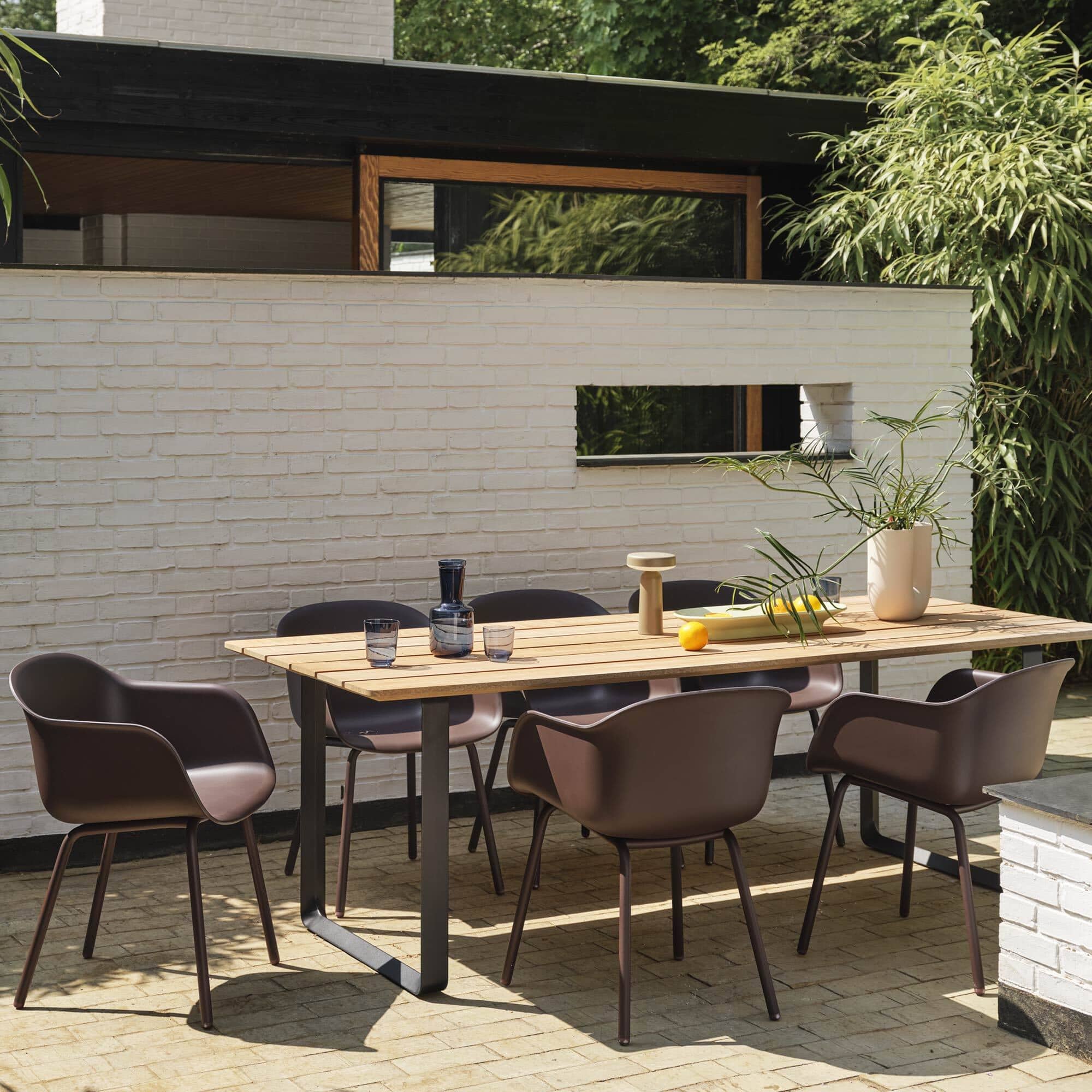 Fiber Outdoor Armlehnstuhl