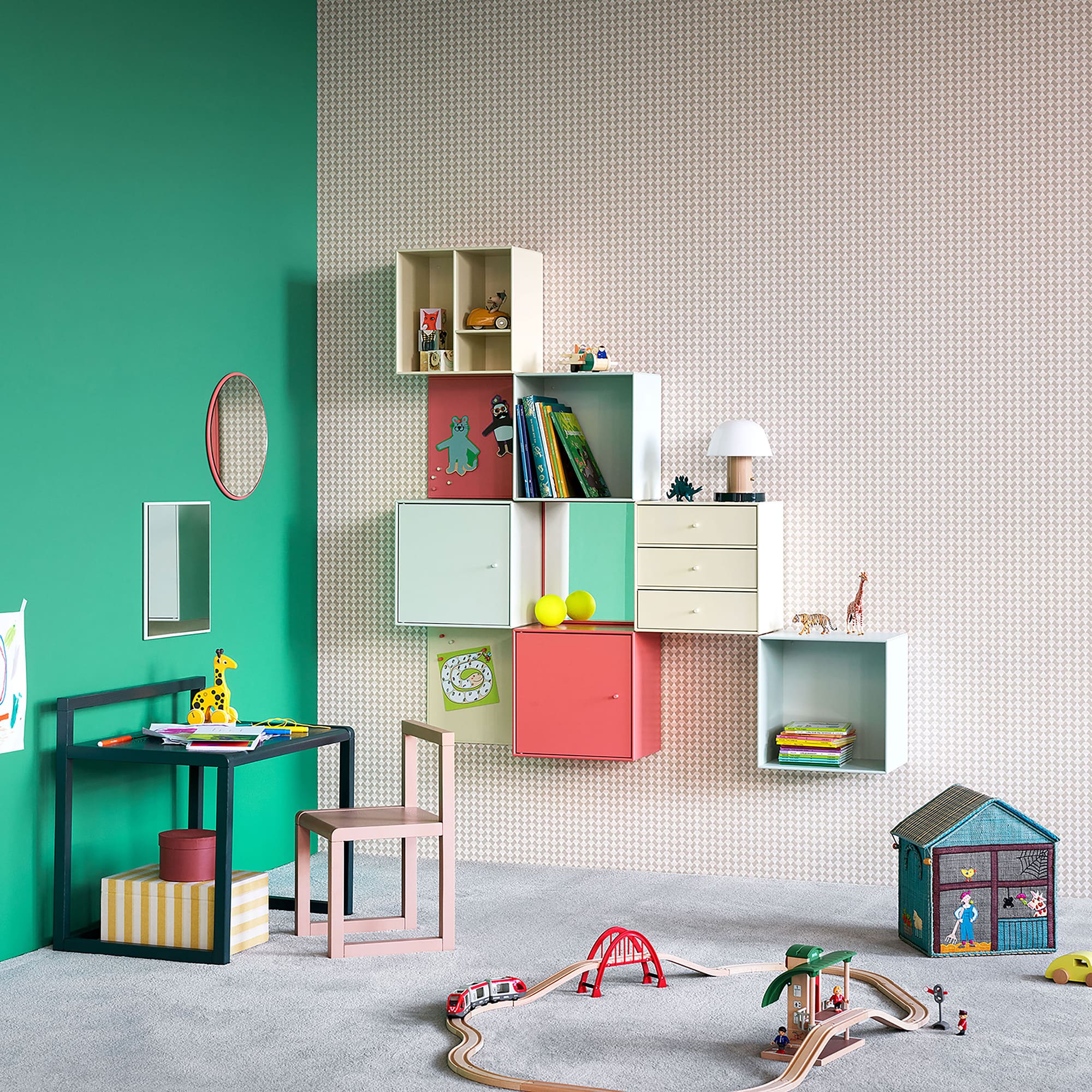 Mini 1103 Wandregal mit Tür rechts