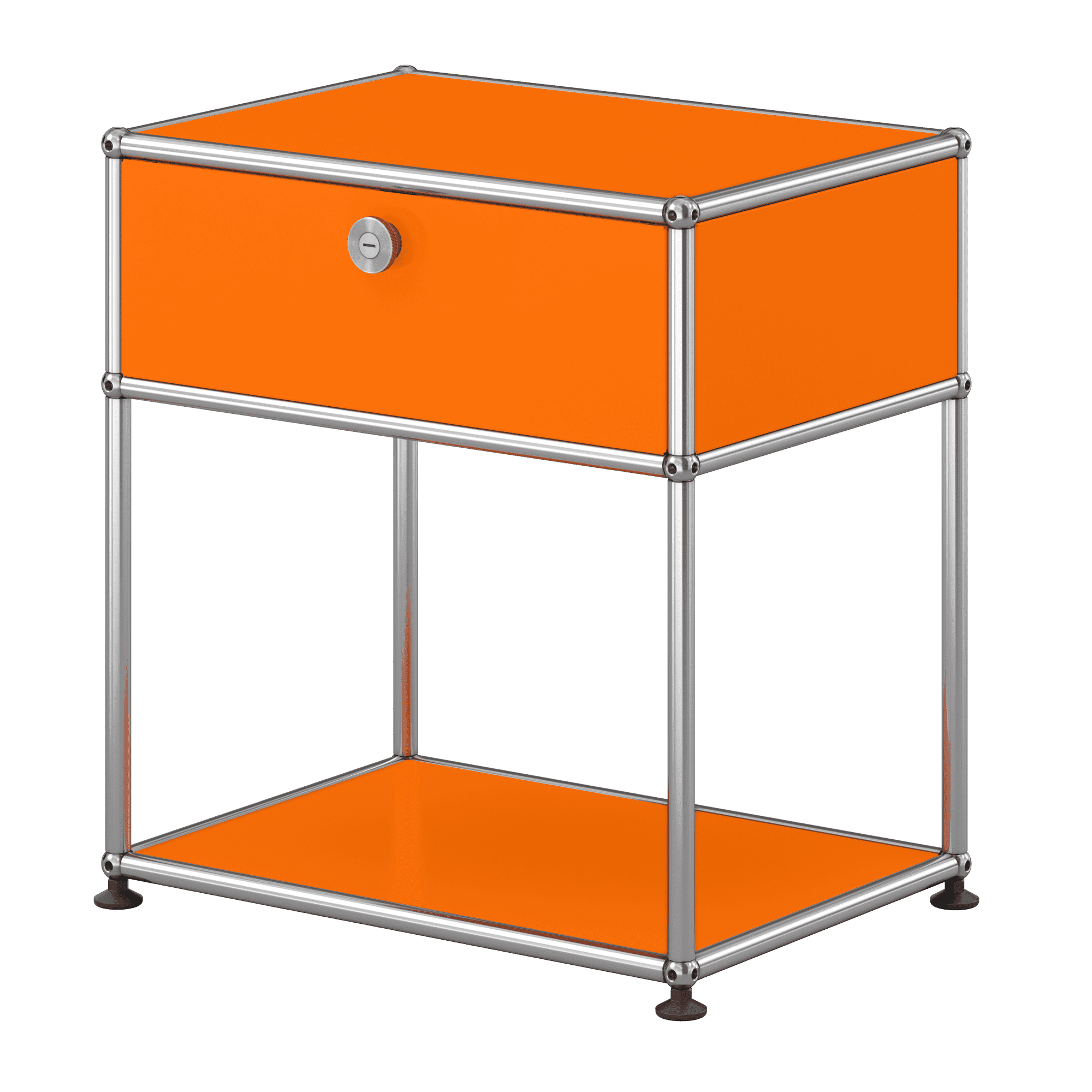 Haller Nachttisch mit Klapptür