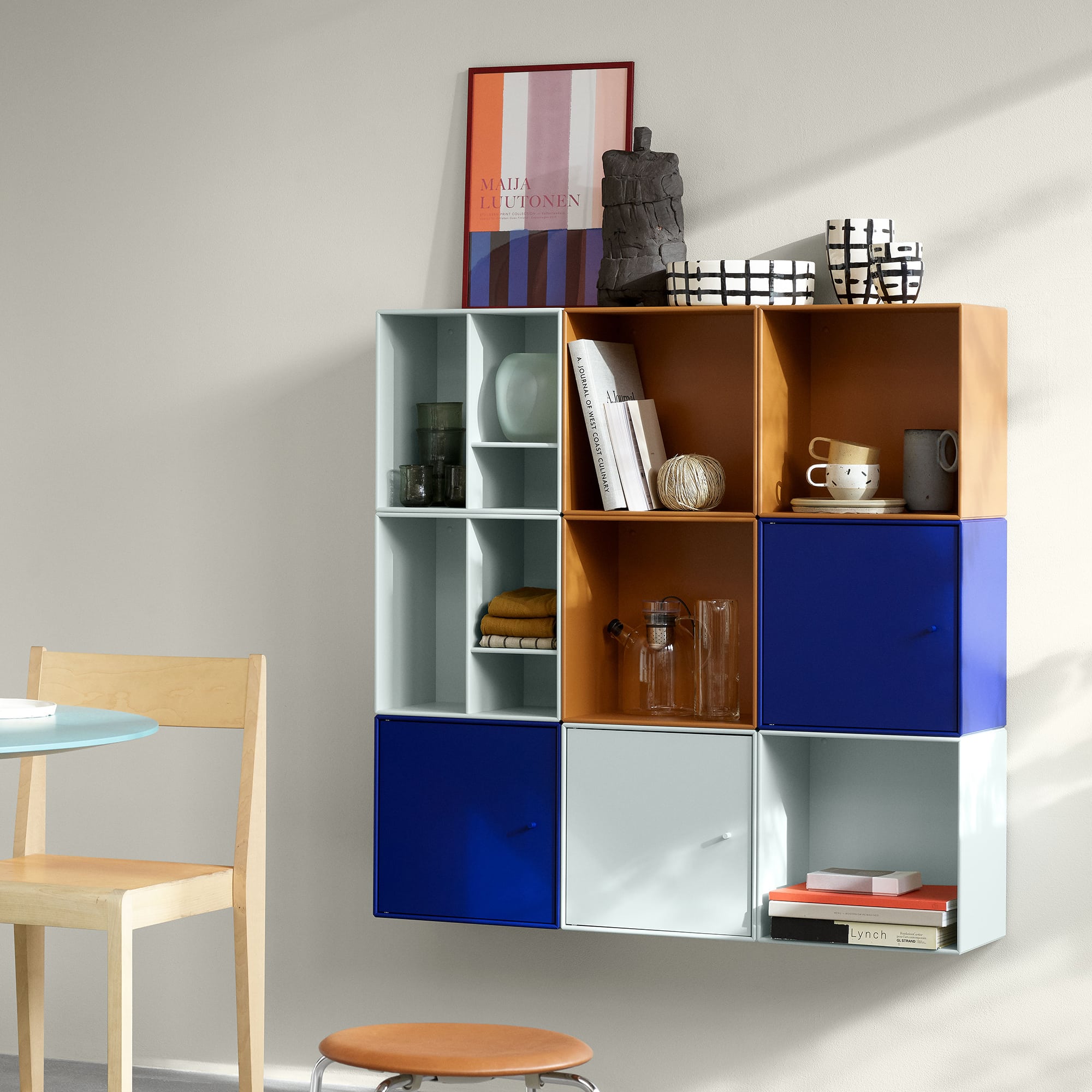 Mini 1202 Wandregal mit Regalfächern