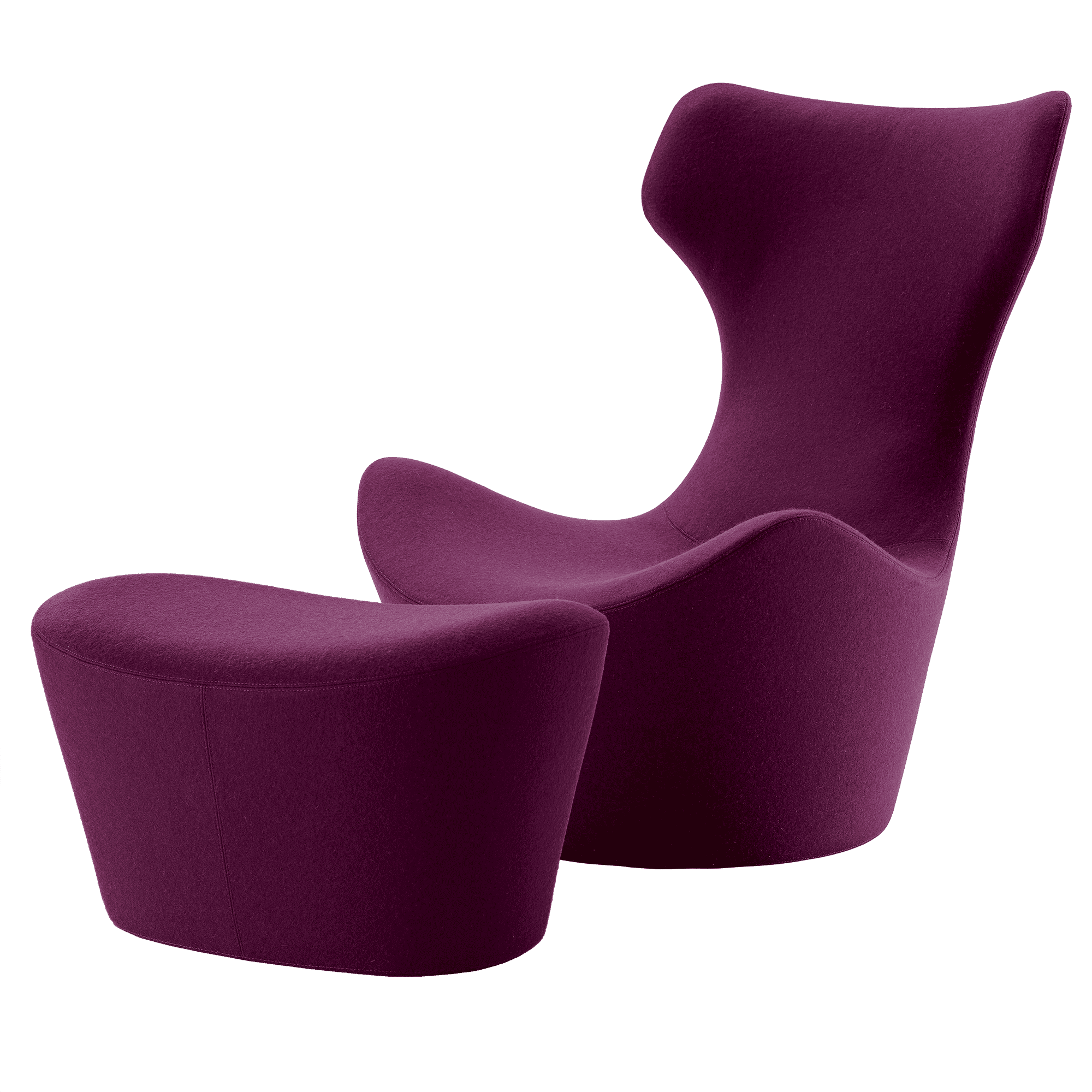 Grande Papilio Sessel mit Hocker