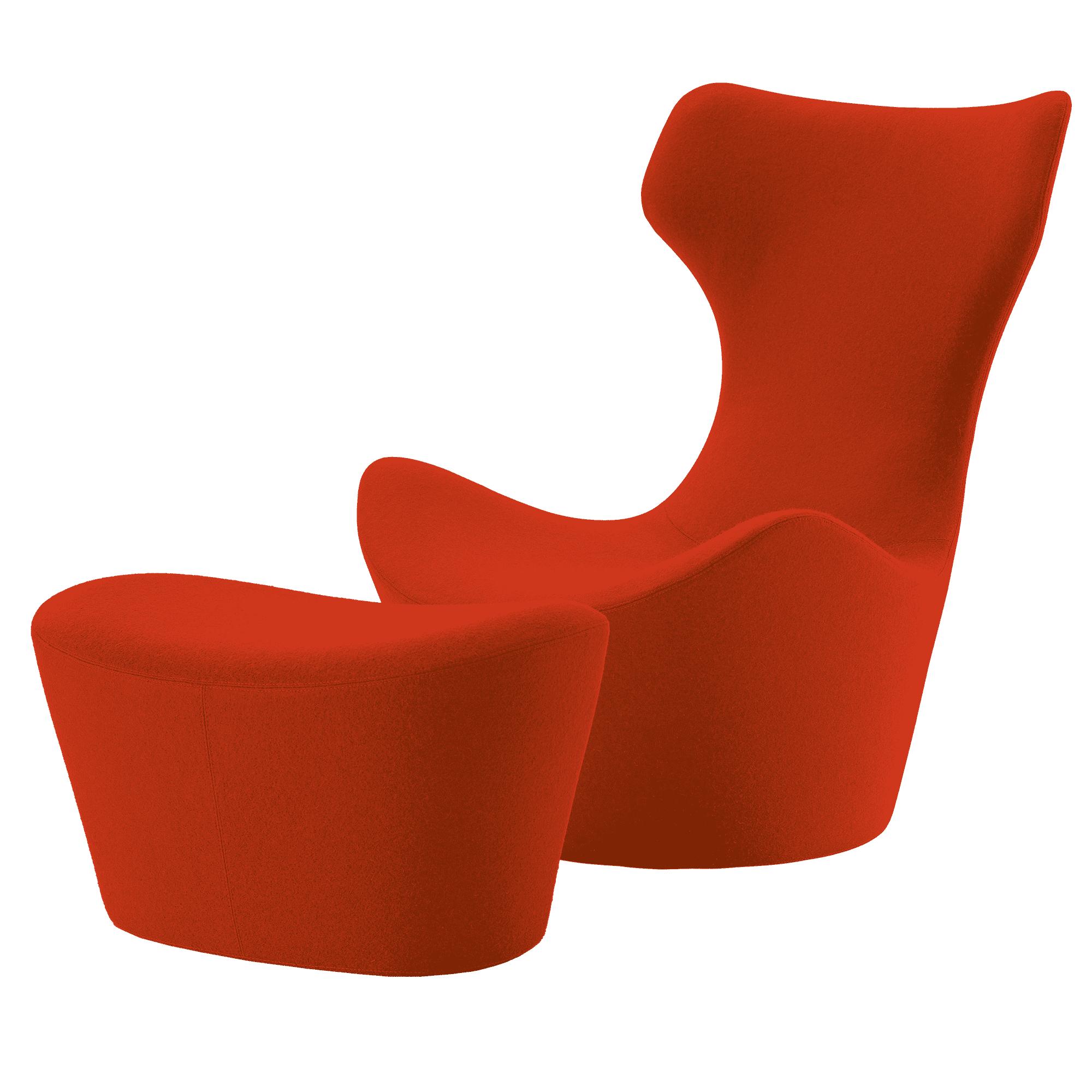 Grande Papilio Sessel mit Hocker