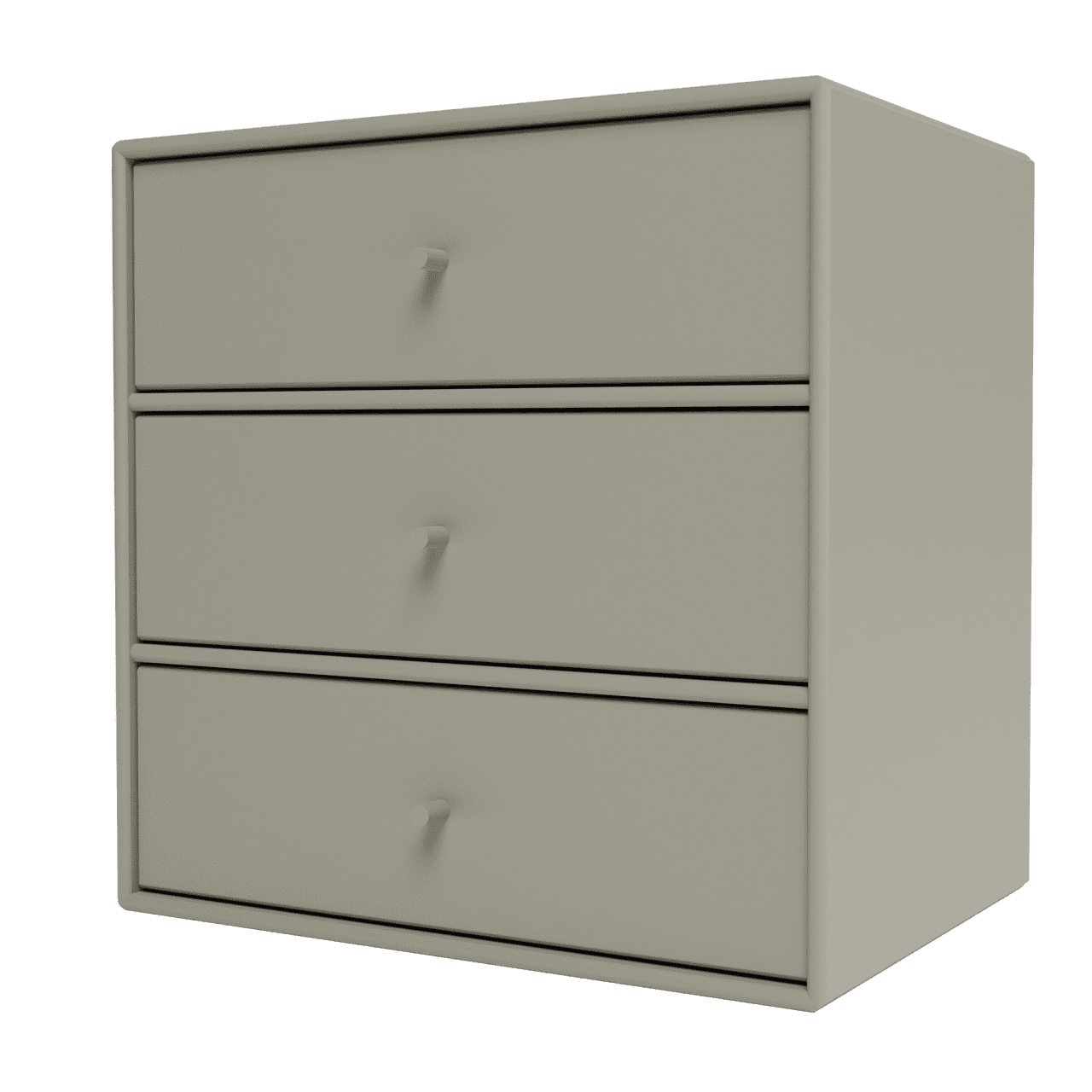 Mini 1007 Wandregal mit drei Schubladen