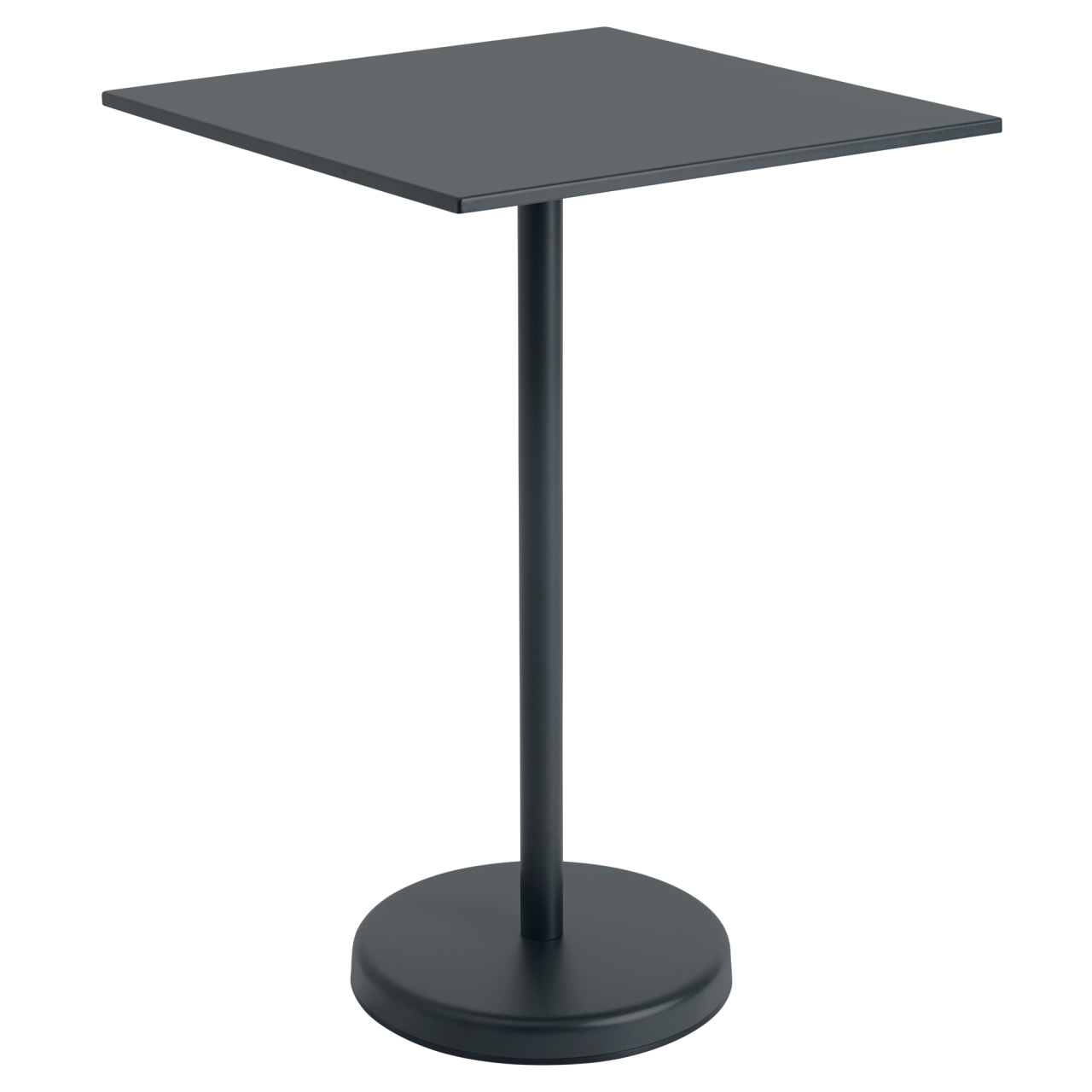 Linear Steel Café Tisch quadratisch