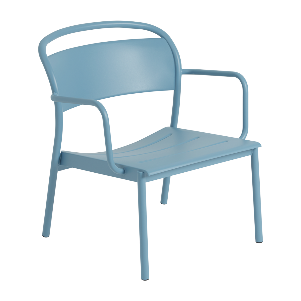 Linear Steel Lounge Armchair Sessel