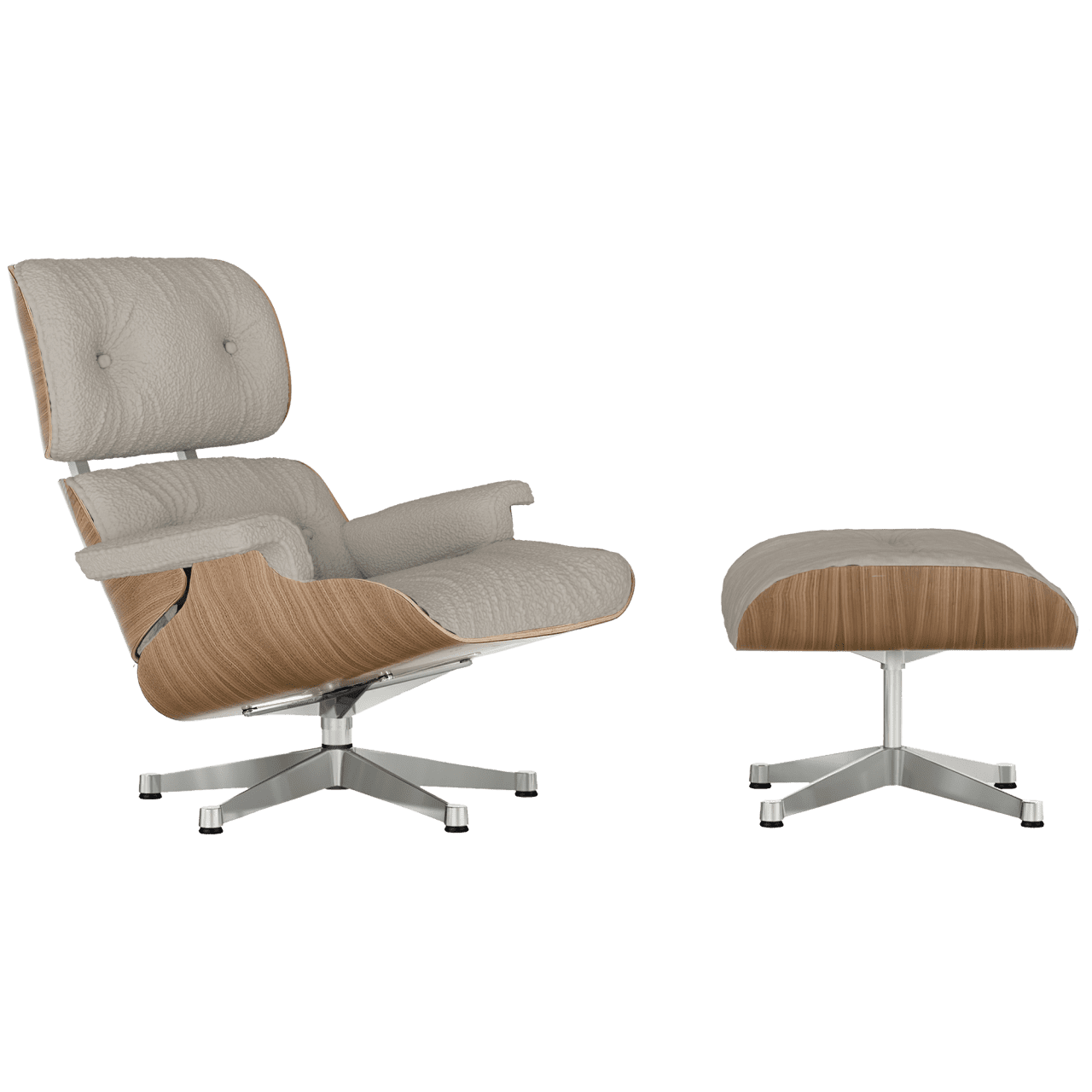 Lounge Chair & Ottoman - Stoff