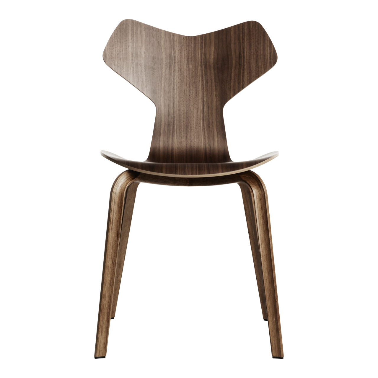 4130 Grand Prix Stuhl mit Holzgestell