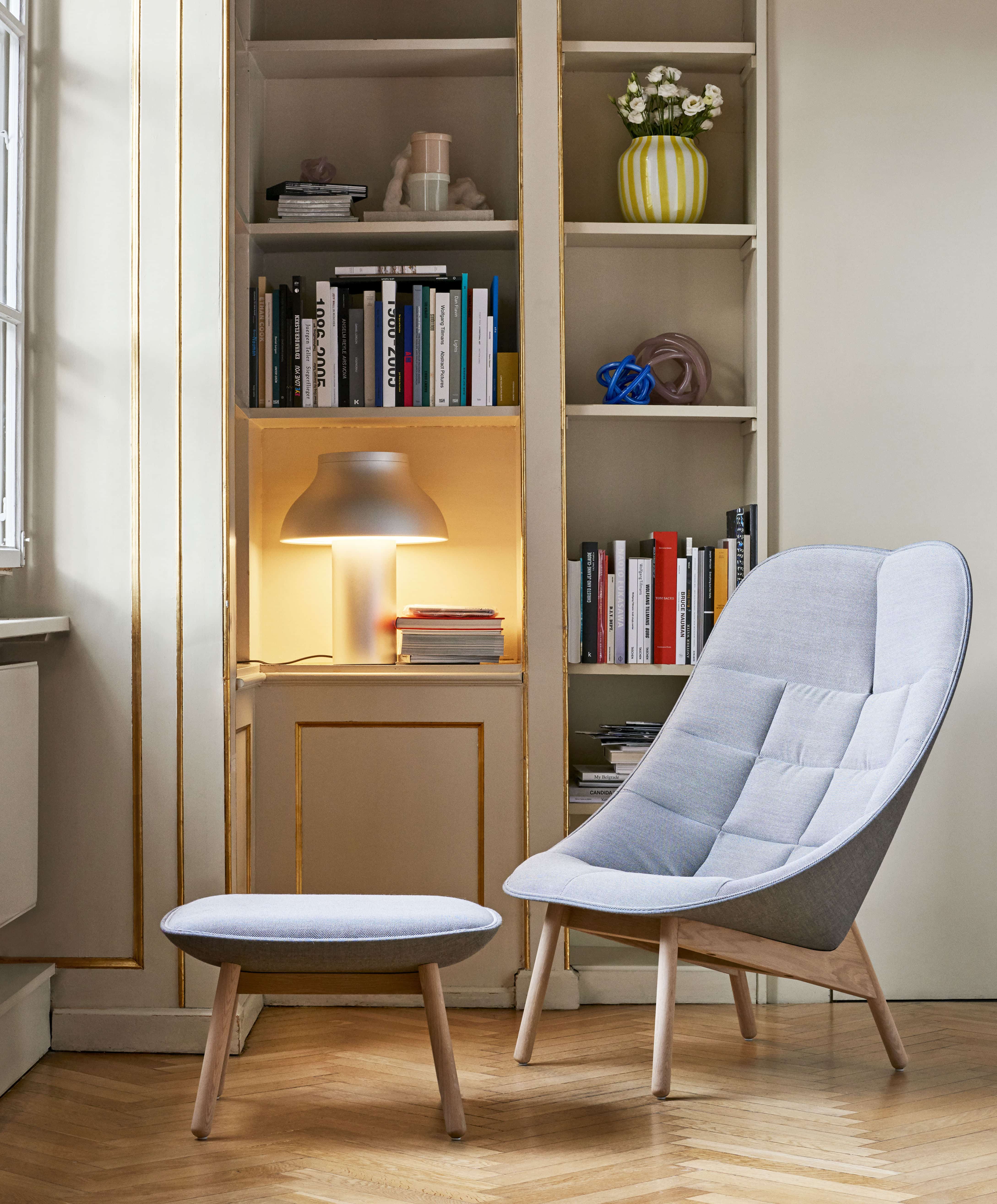 Uchiwa Quilt Sessel mit Ottoman