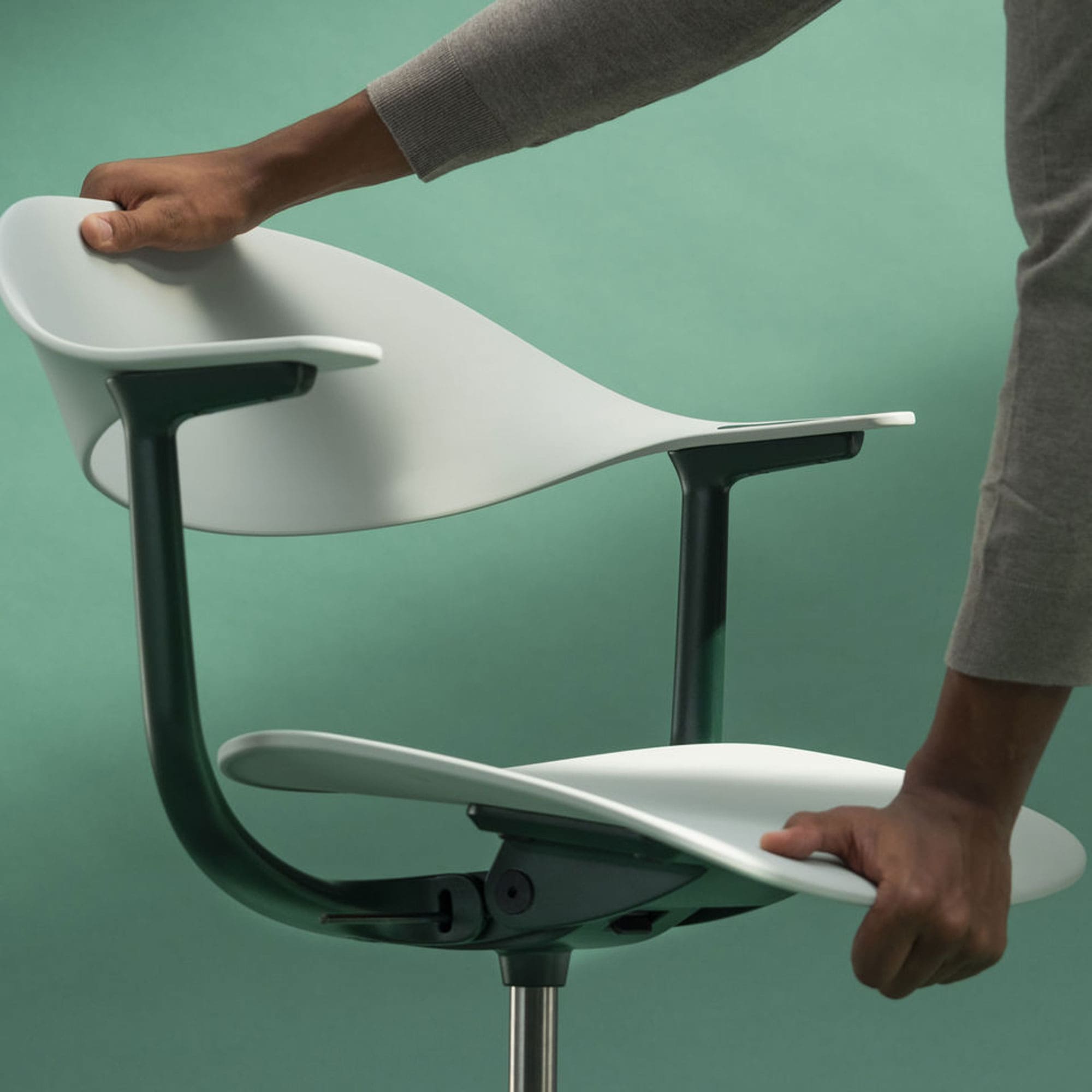 Mynt Kunststoff Bürostuhl Viersternuntergestell