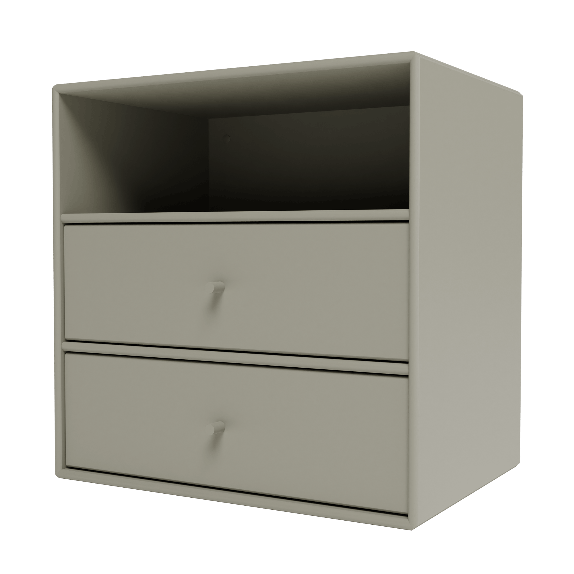 Mini 1006 Wandregal mit zwei Schubladen