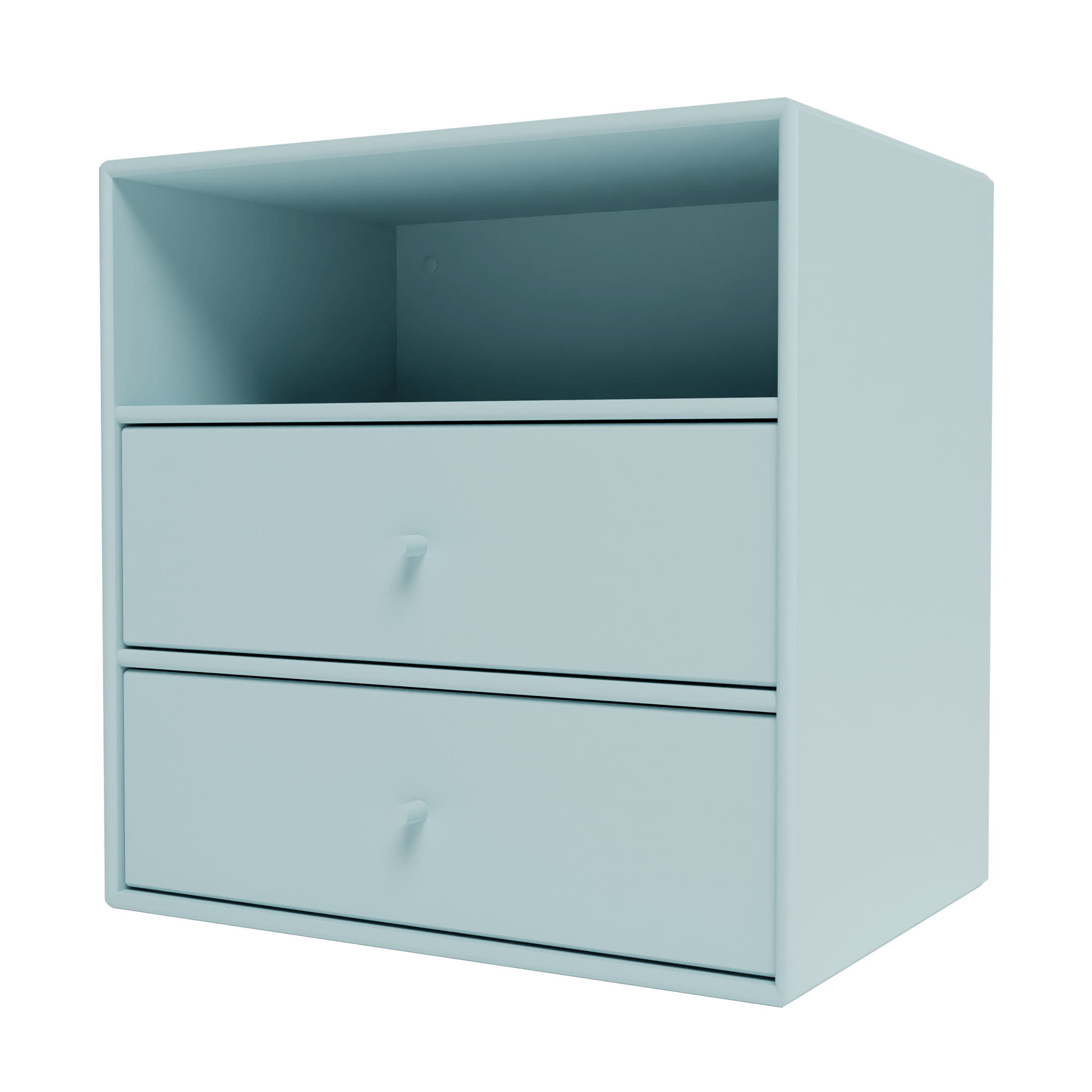Mini 1006 Wandregal mit zwei Schubladen