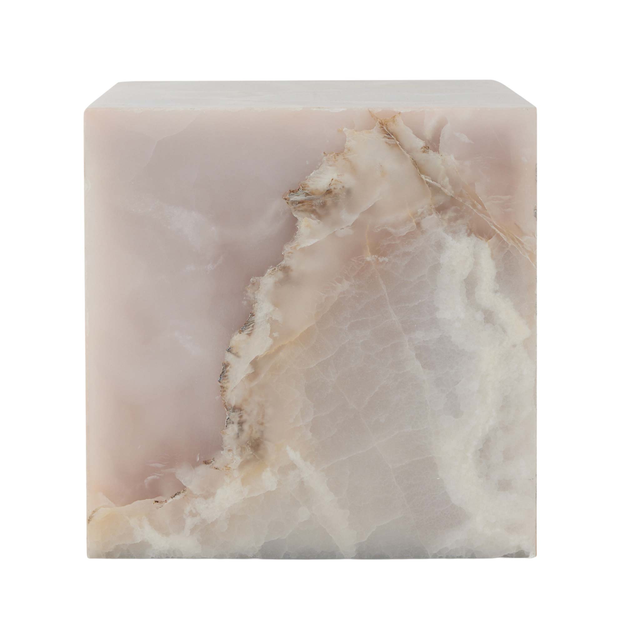 Pink Onyx Block Table Beistelltisch