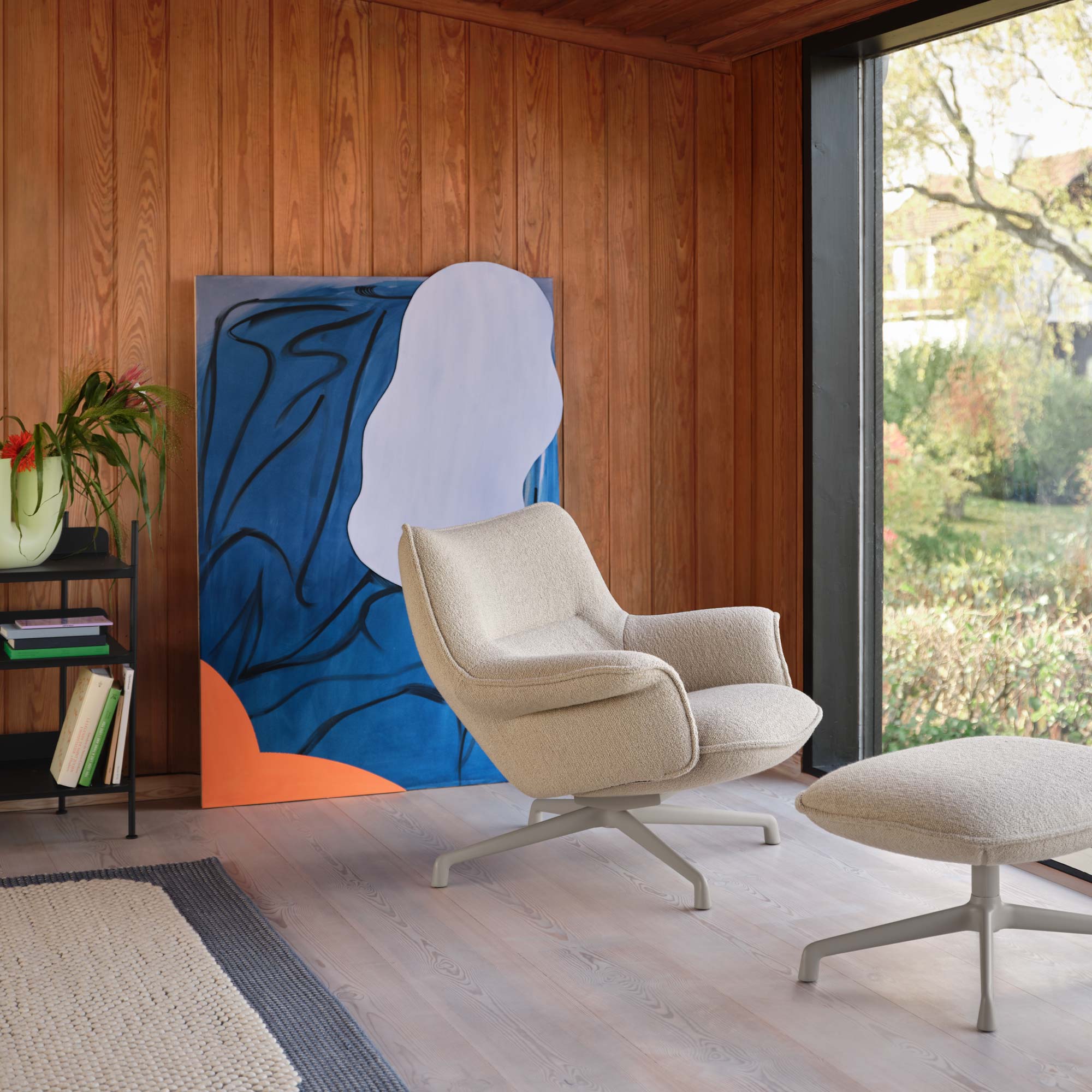 Doze Lounge Chair Low Back & Ottoman Sessel