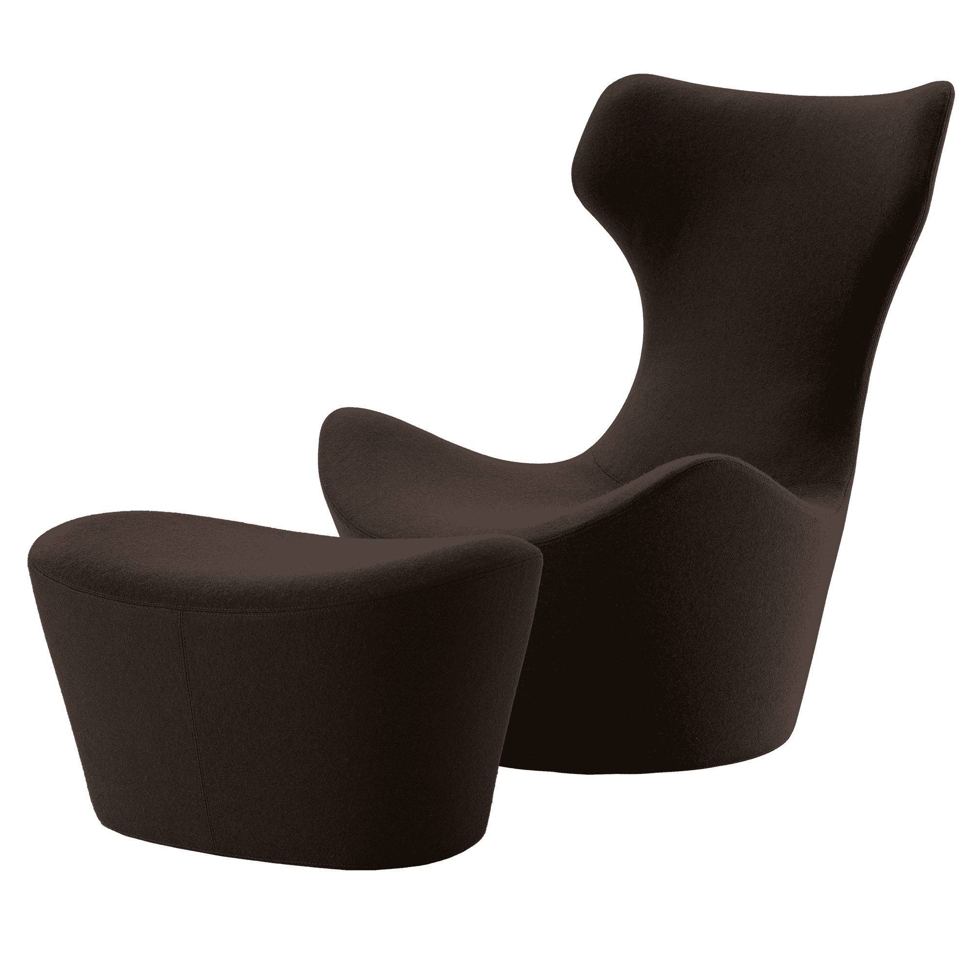 Grande Papilio Sessel mit Hocker
