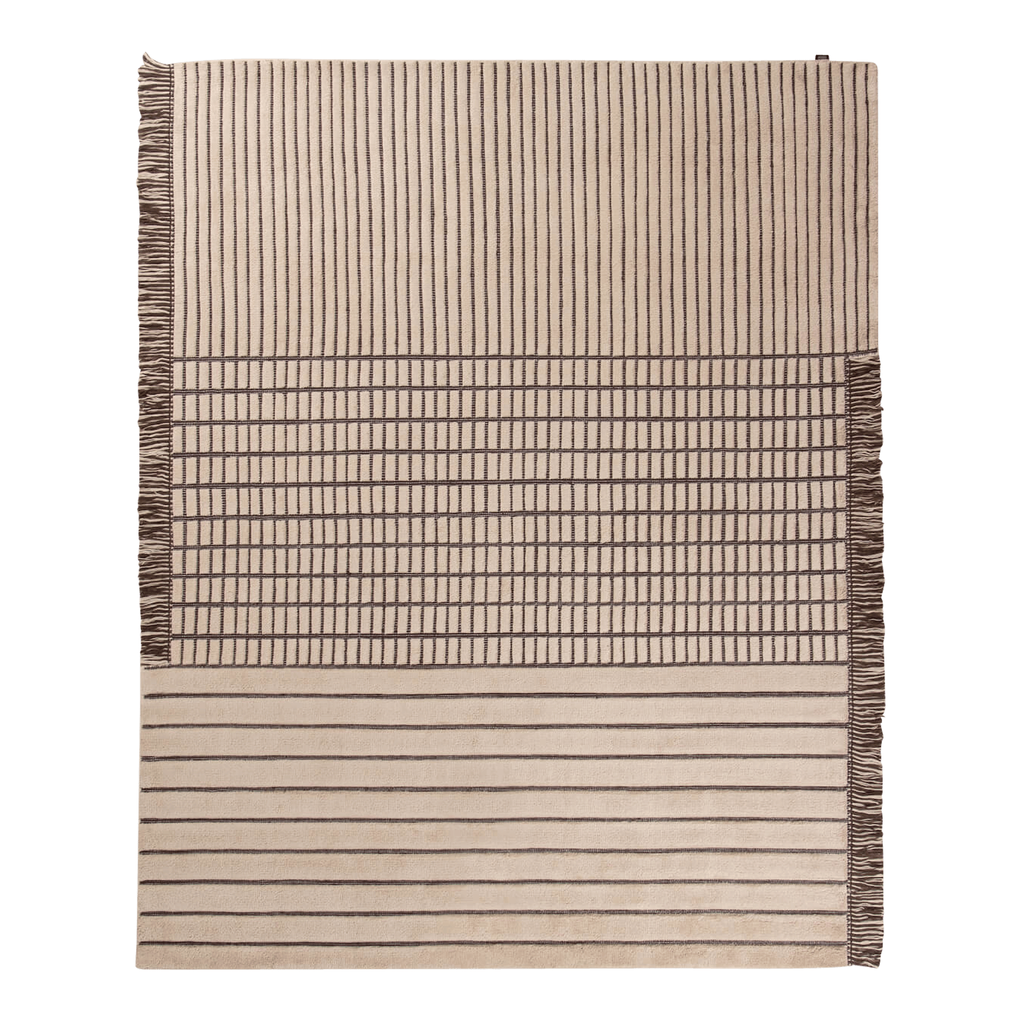 RD Grid Berber Teppich rechteckig