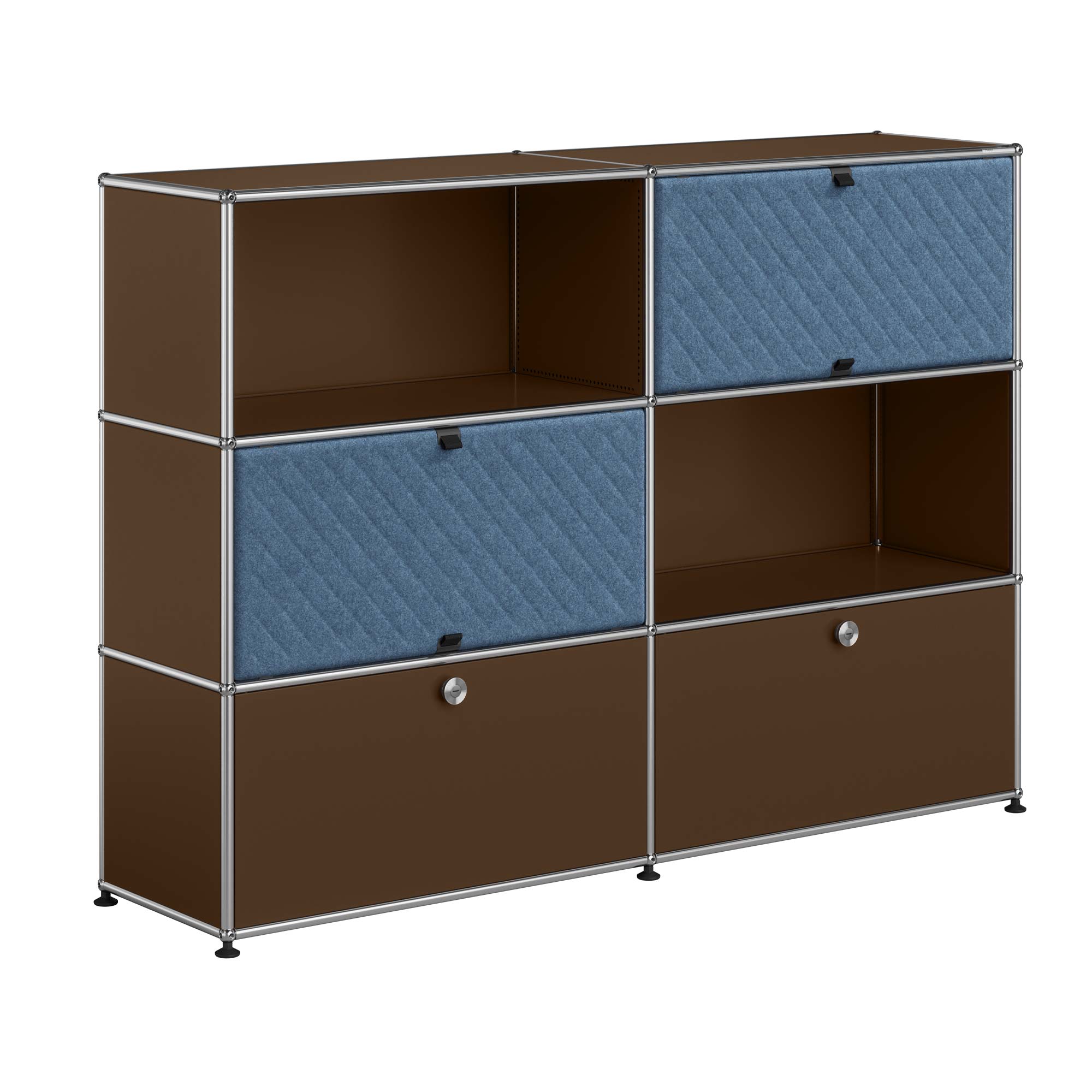 Haller Sideboard mit zwei Klapptüren und Soft Panels diagonal