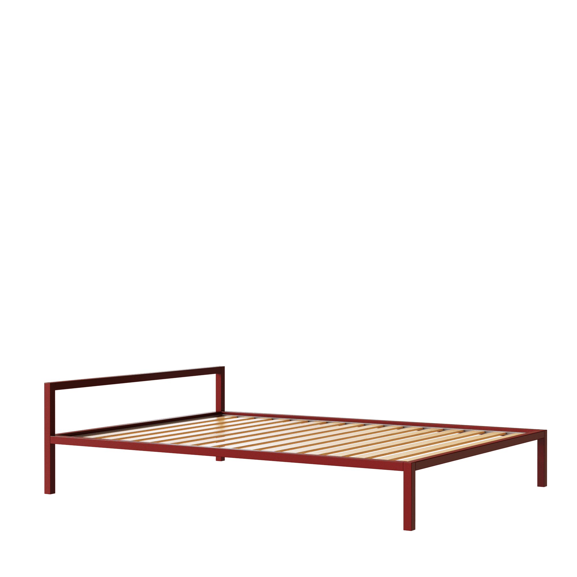 Aluminium Bett mit Kopfteil