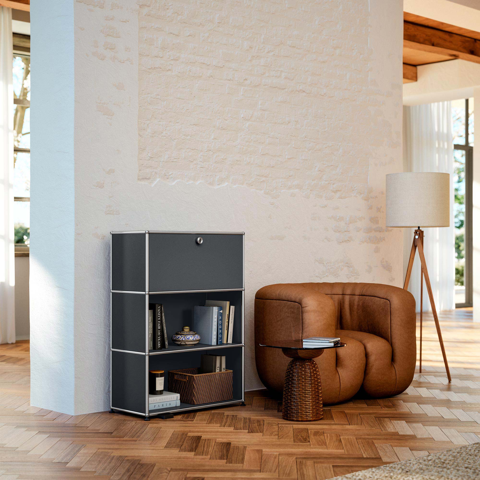 Haller E Highboard Regal mit einer Klapptür