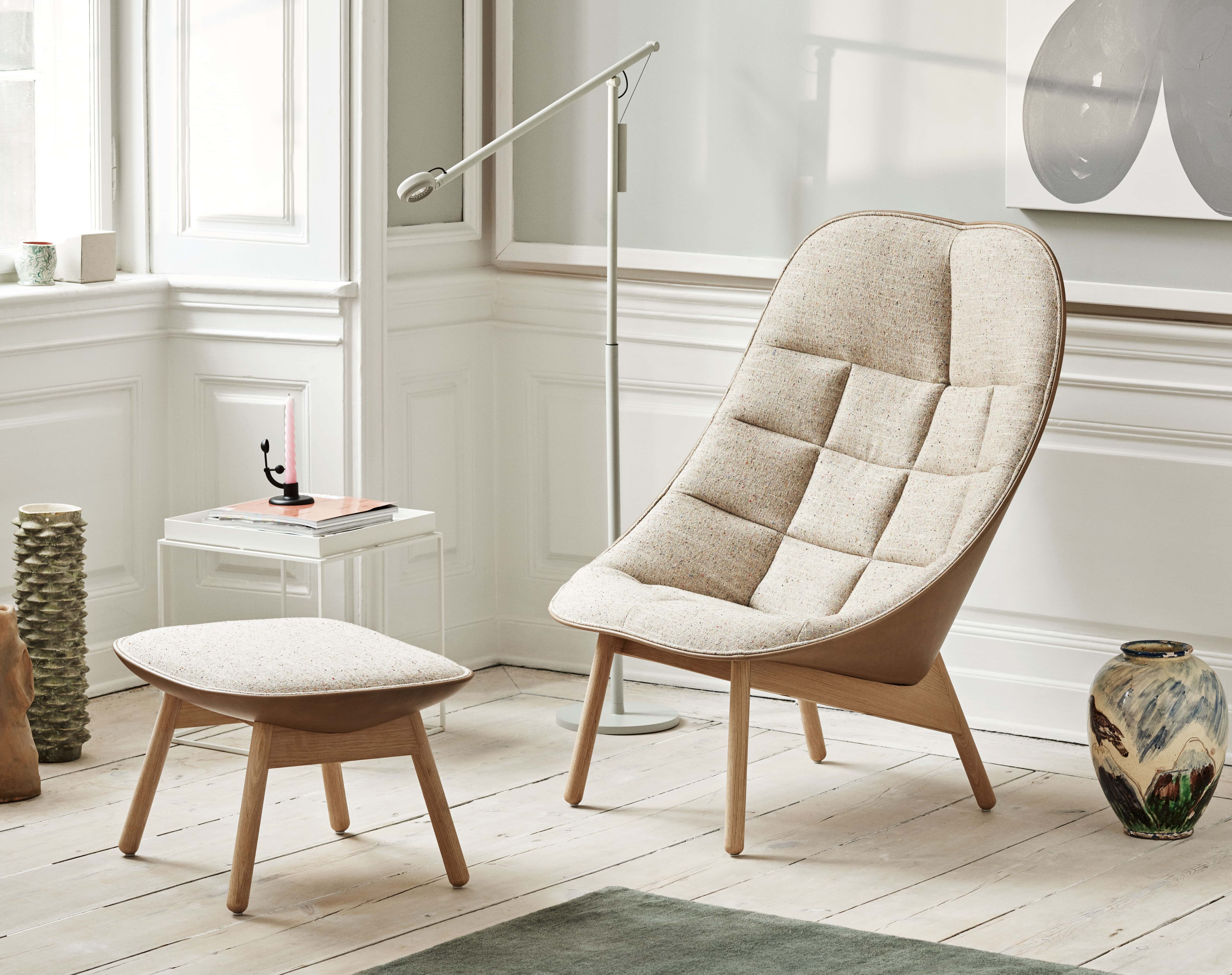 Uchiwa Quilt Sessel mit Ottoman