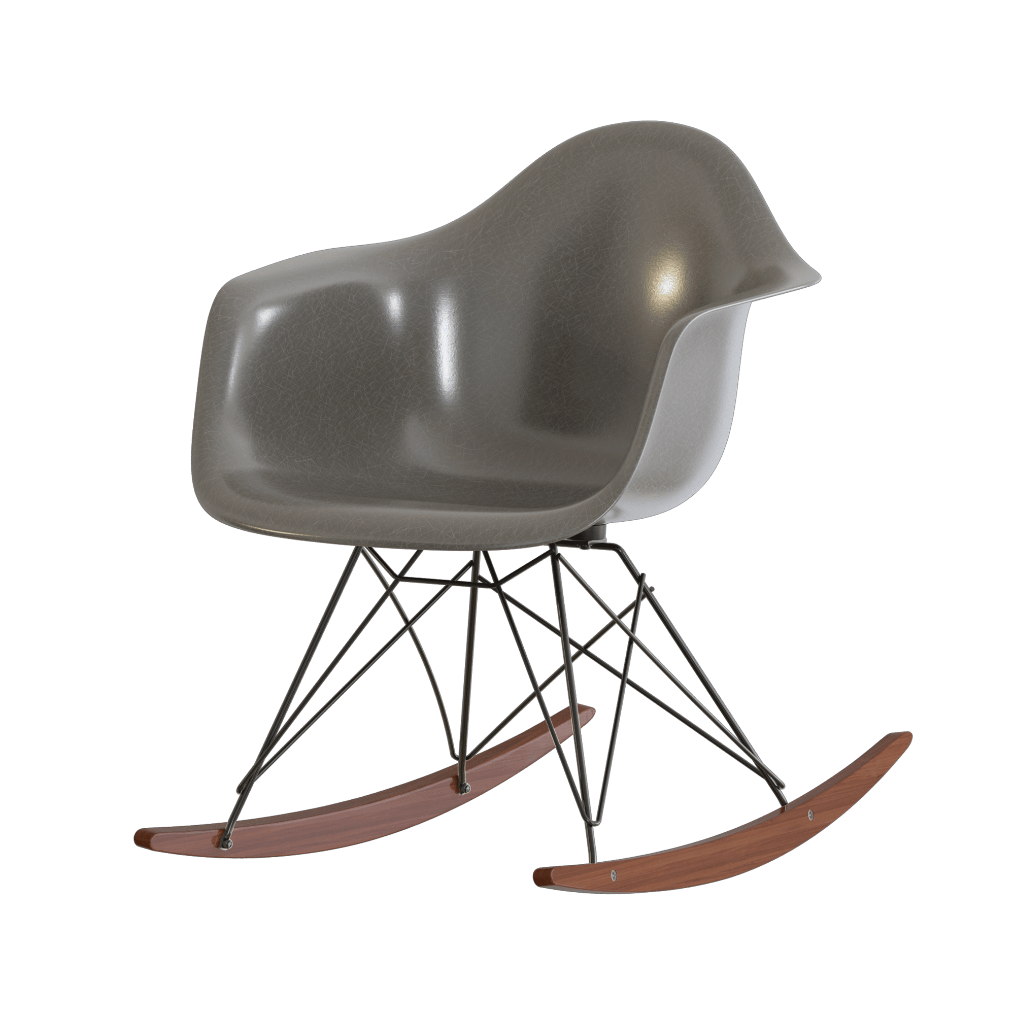 Eames Fiberglass Armchair RAR Schaukelstuhl