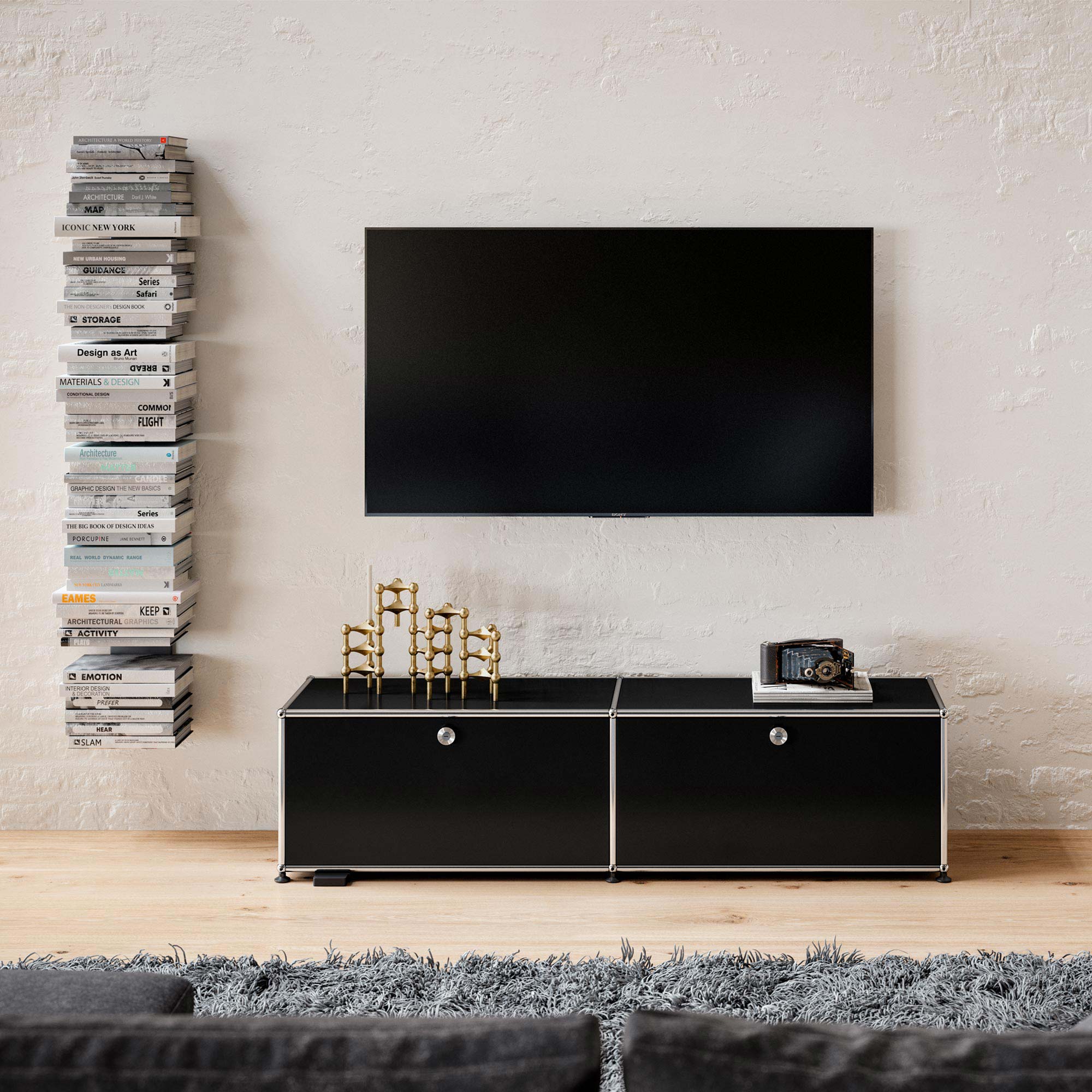 Haller E TV-/Hi-Fi Lowboard mit 2 Klappen
