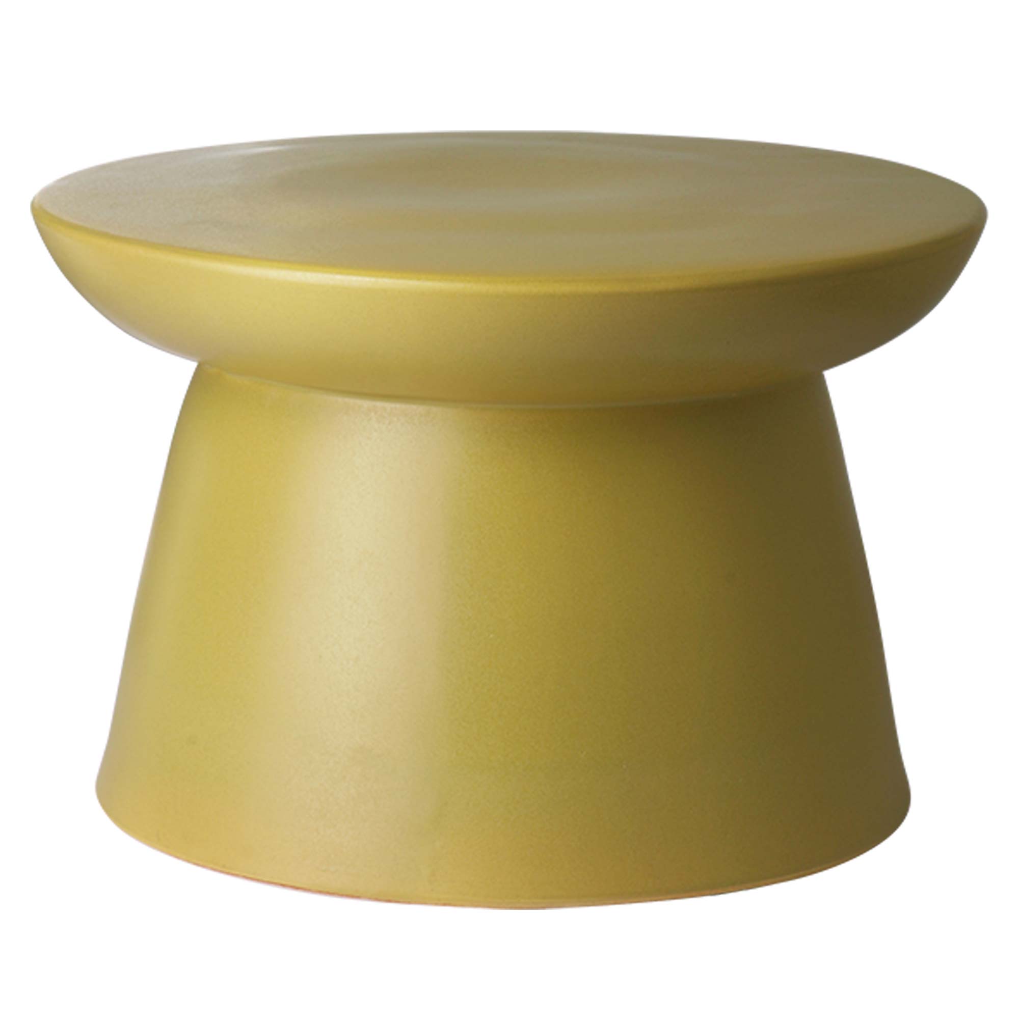 Earthenware Side Table Green XL Beistelltisch
