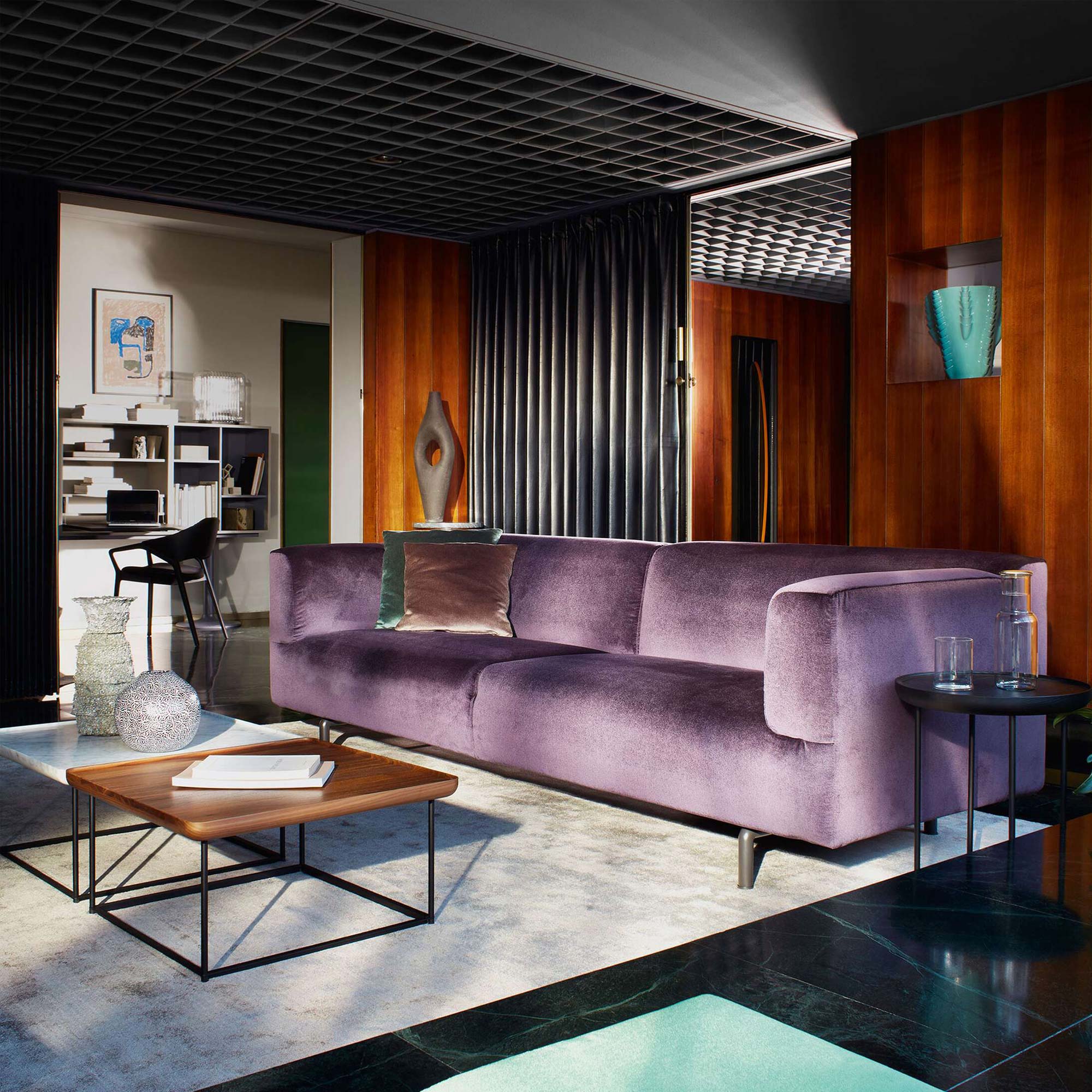 250 A2 Met Zweisitzer Sofa mit Armlehnen