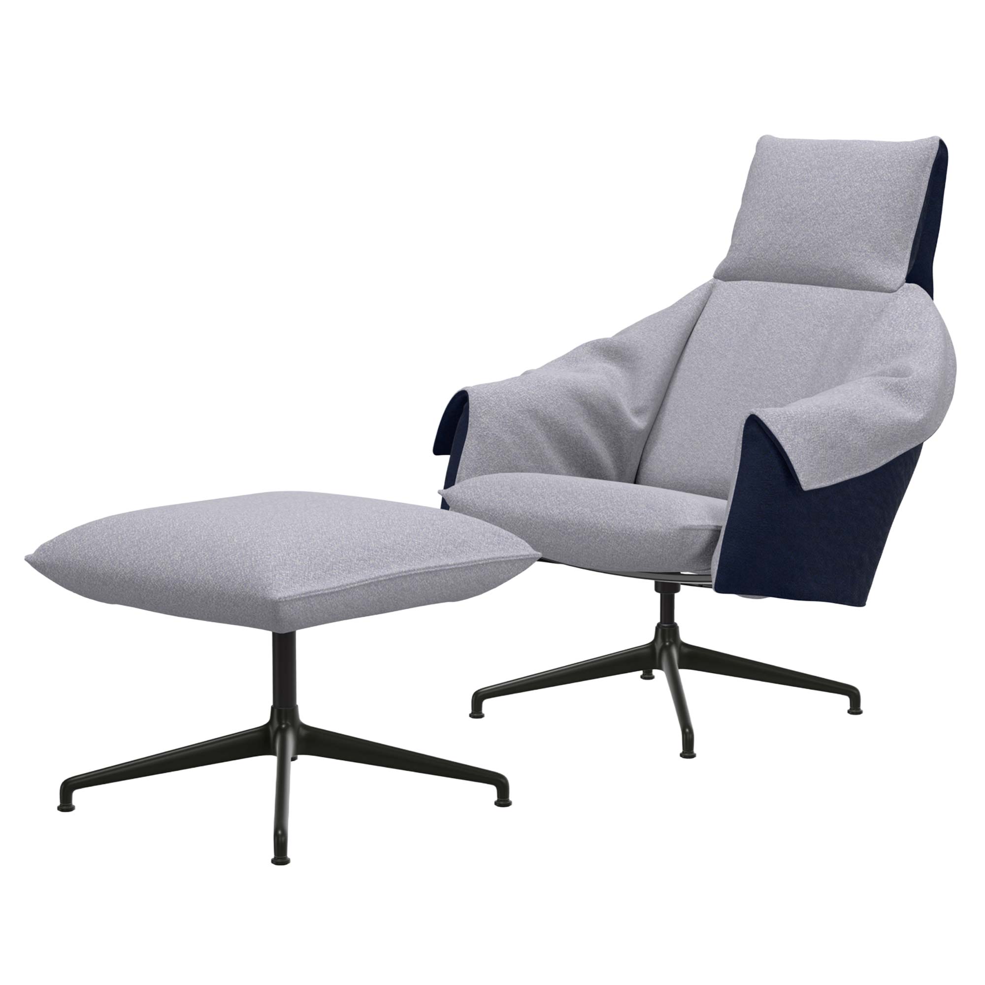 Vitra Bascule Highback & Ottoman Sessel