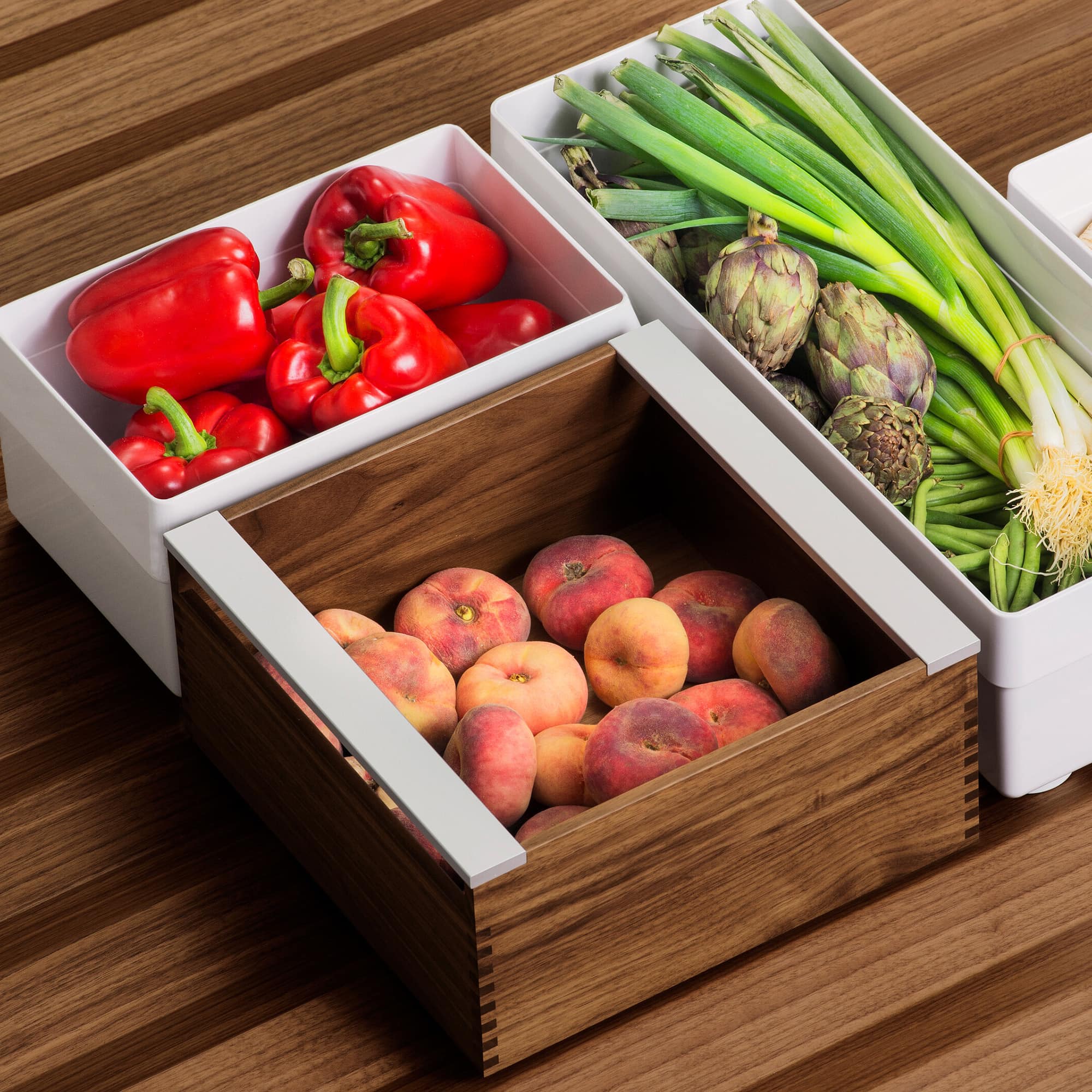 Vorratsbehälter für funktionale Prismen