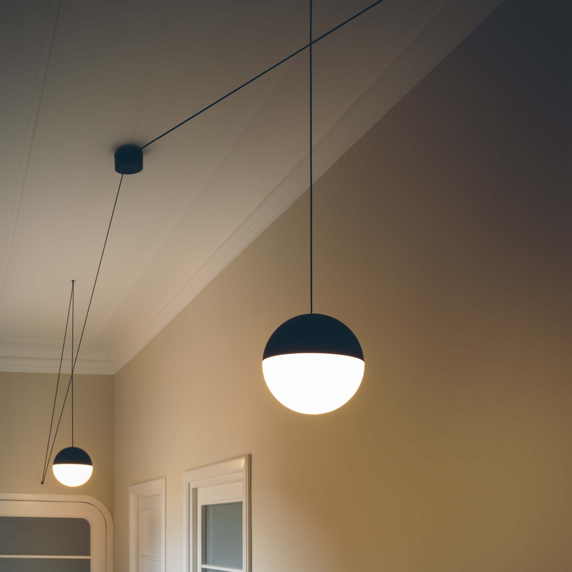 String Light Sphere Pendelleuchte