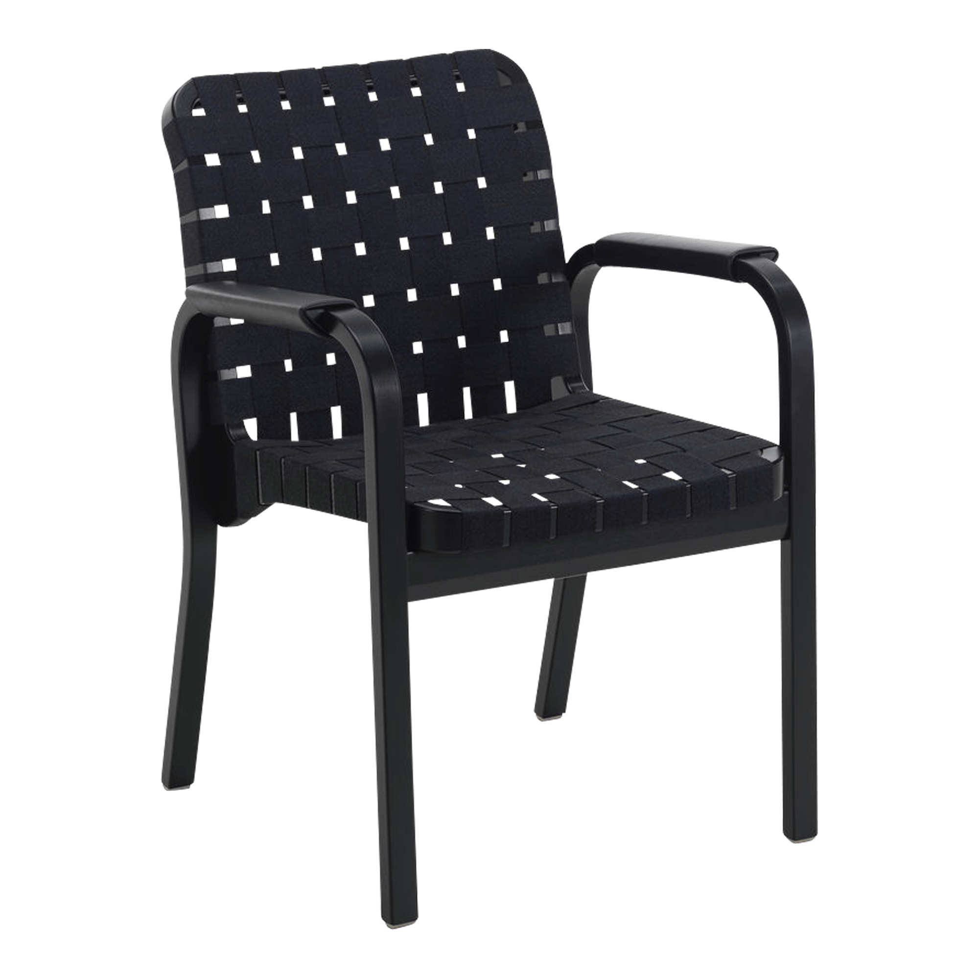 Armchair 45 Stuhl mit Leinengurten