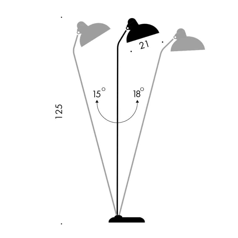 6556-F Kaiser Idell Stehleuchte