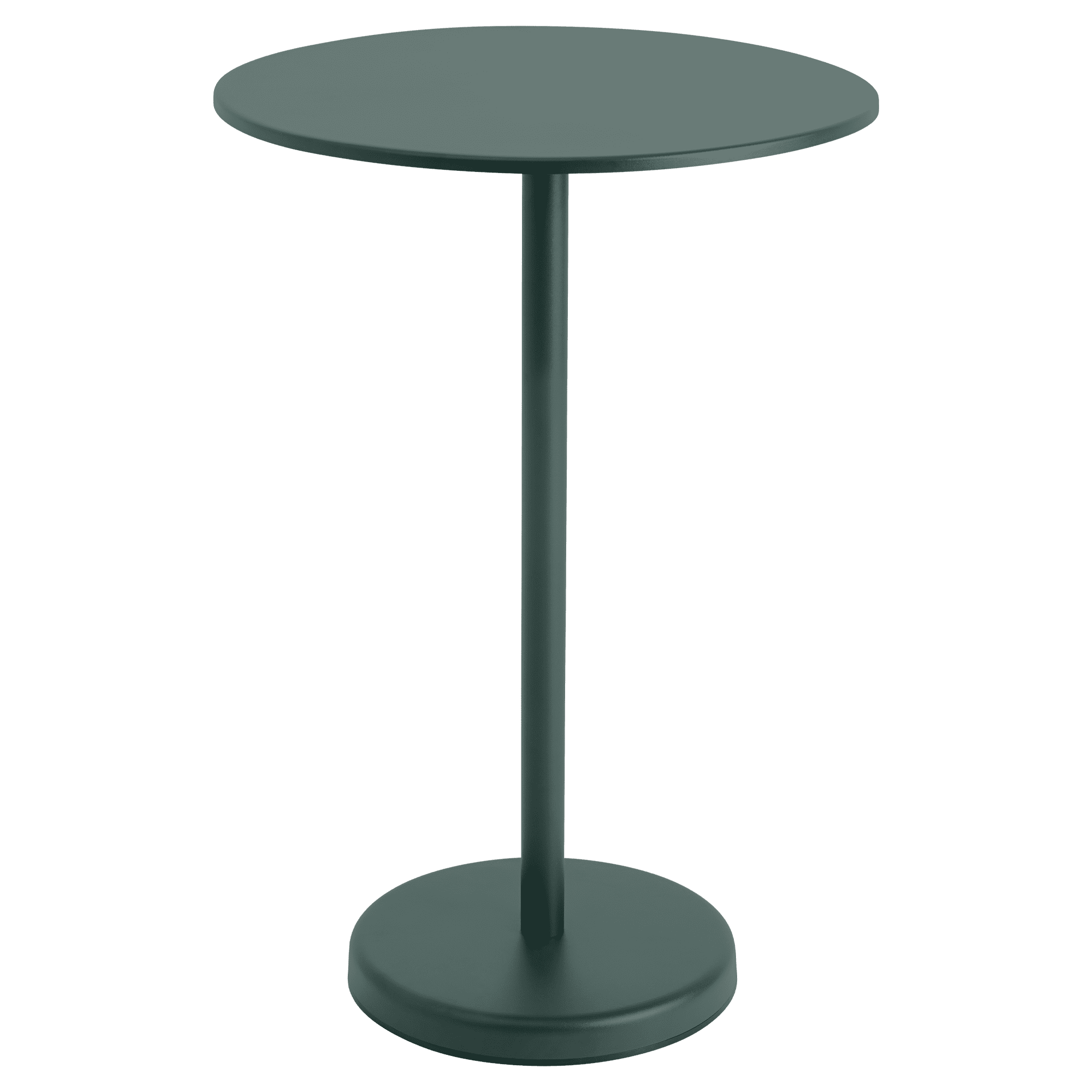 Linear Steel Café Tisch rund