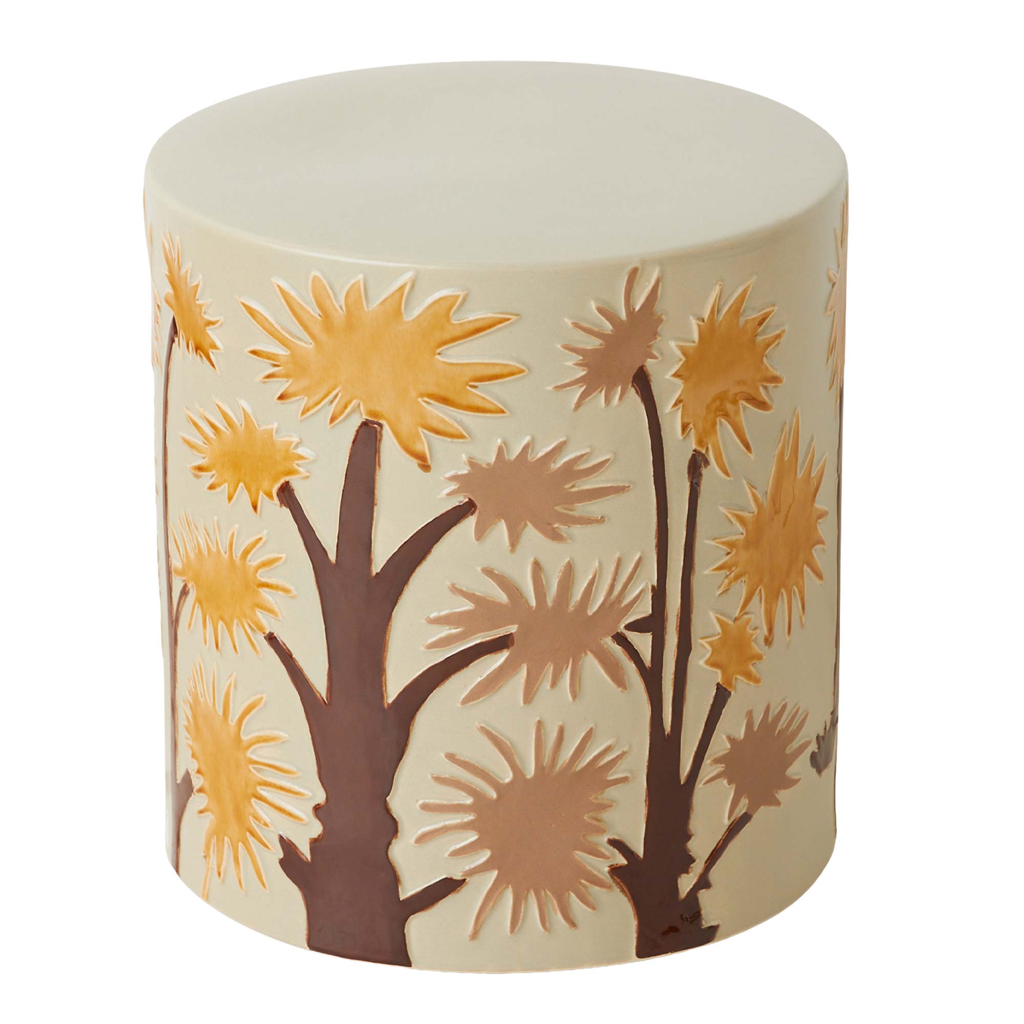 Earthenware Side Table Coastal Beistelltisch
