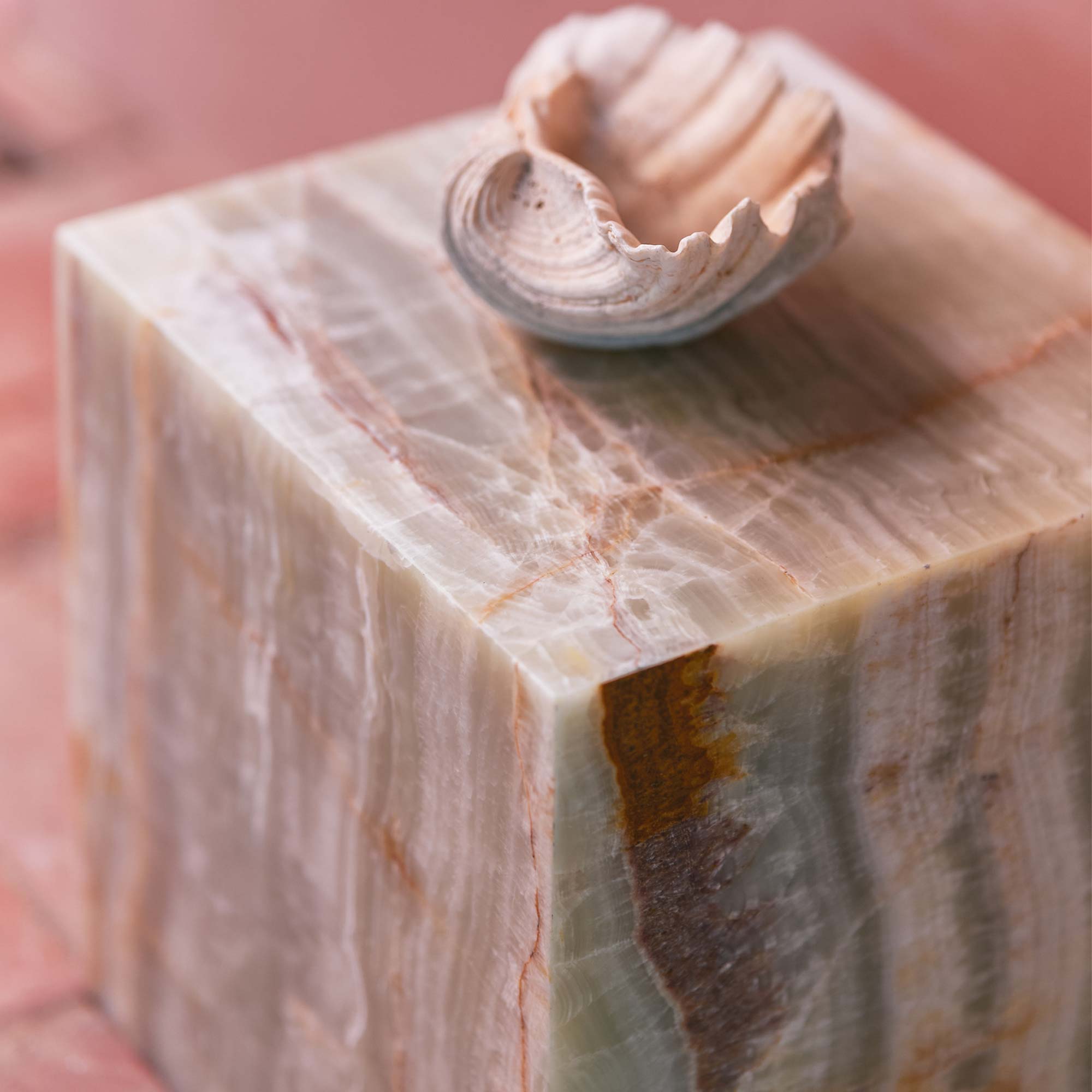 Onyx Marble Block Table Beistelltisch