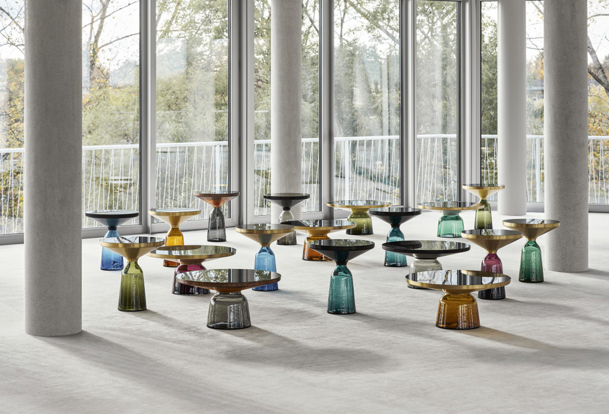 Der Bell Table von Sebastian Herkner für ClassiCon in verschiedenen Ausführungen