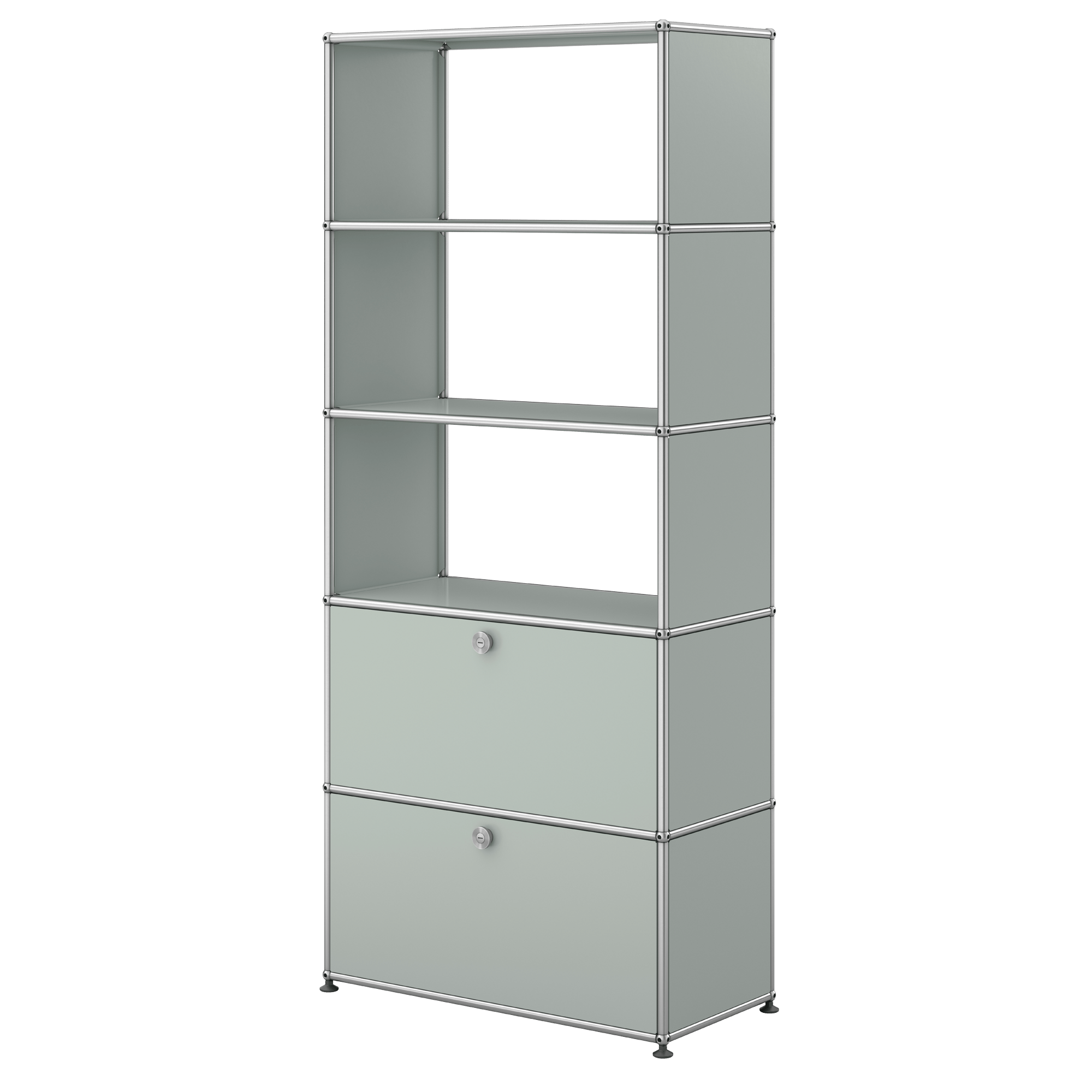 Haller Regal mit 2 Klapptüren