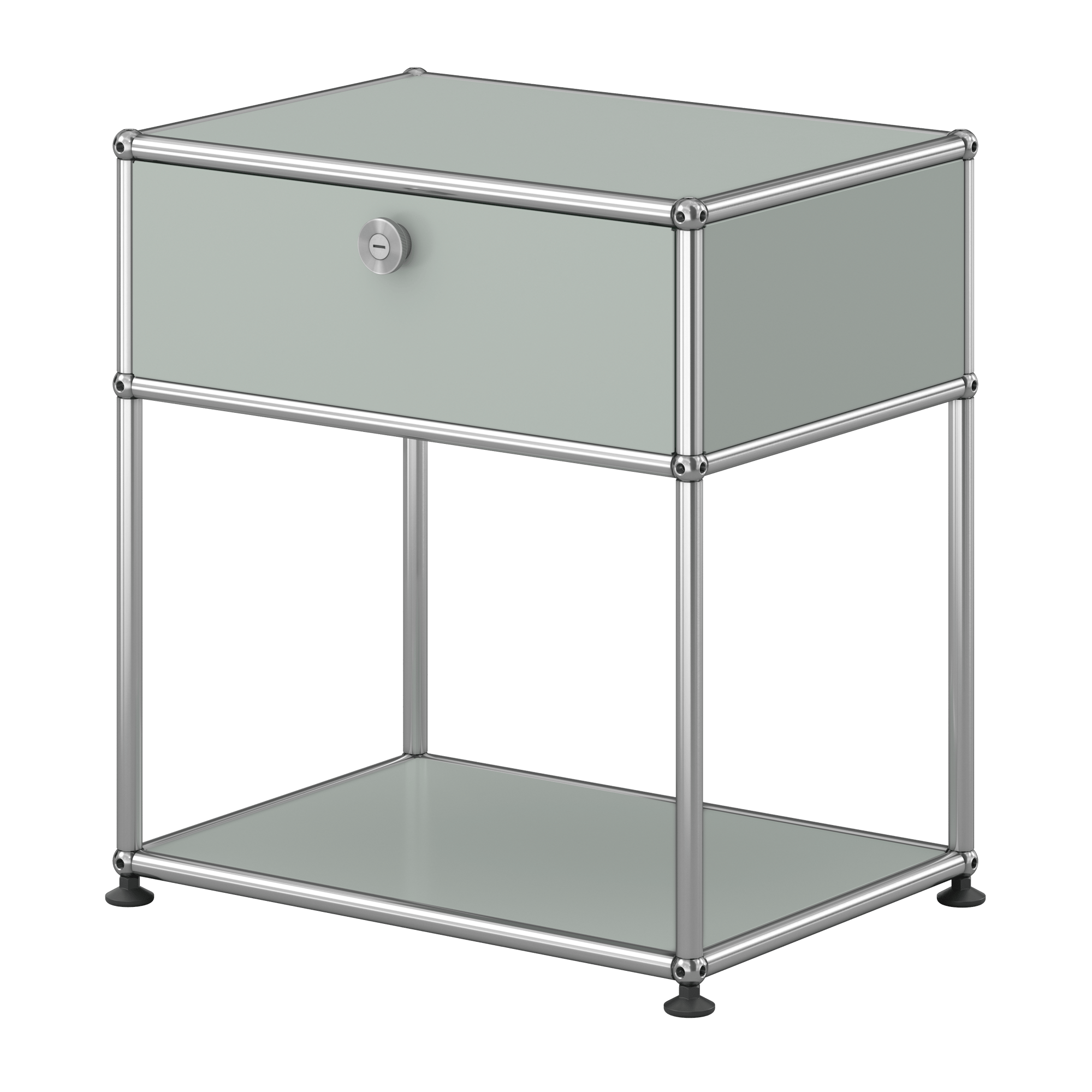 Haller Nachttisch mit Klapptür