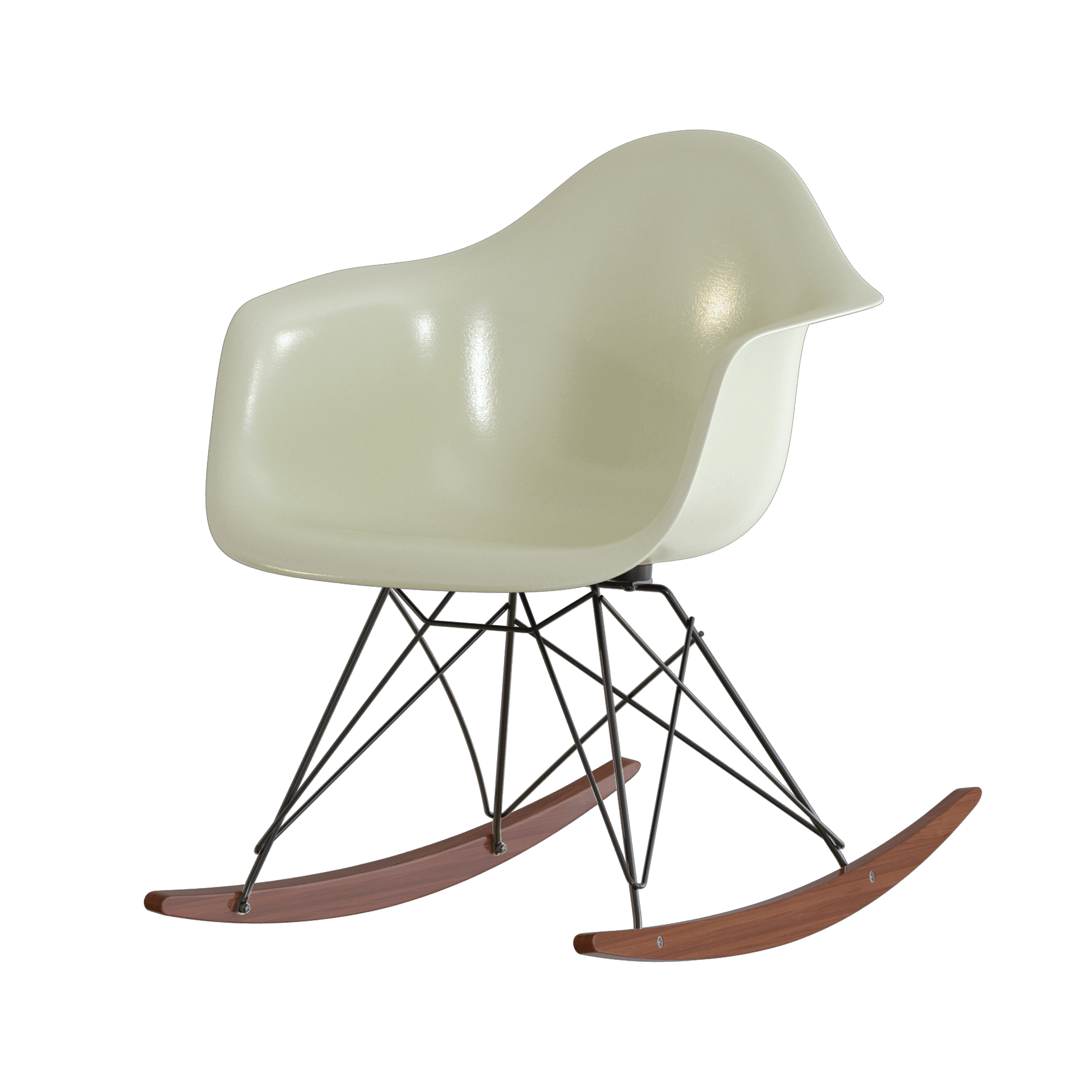 Eames Fiberglass Armchair RAR Schaukelstuhl