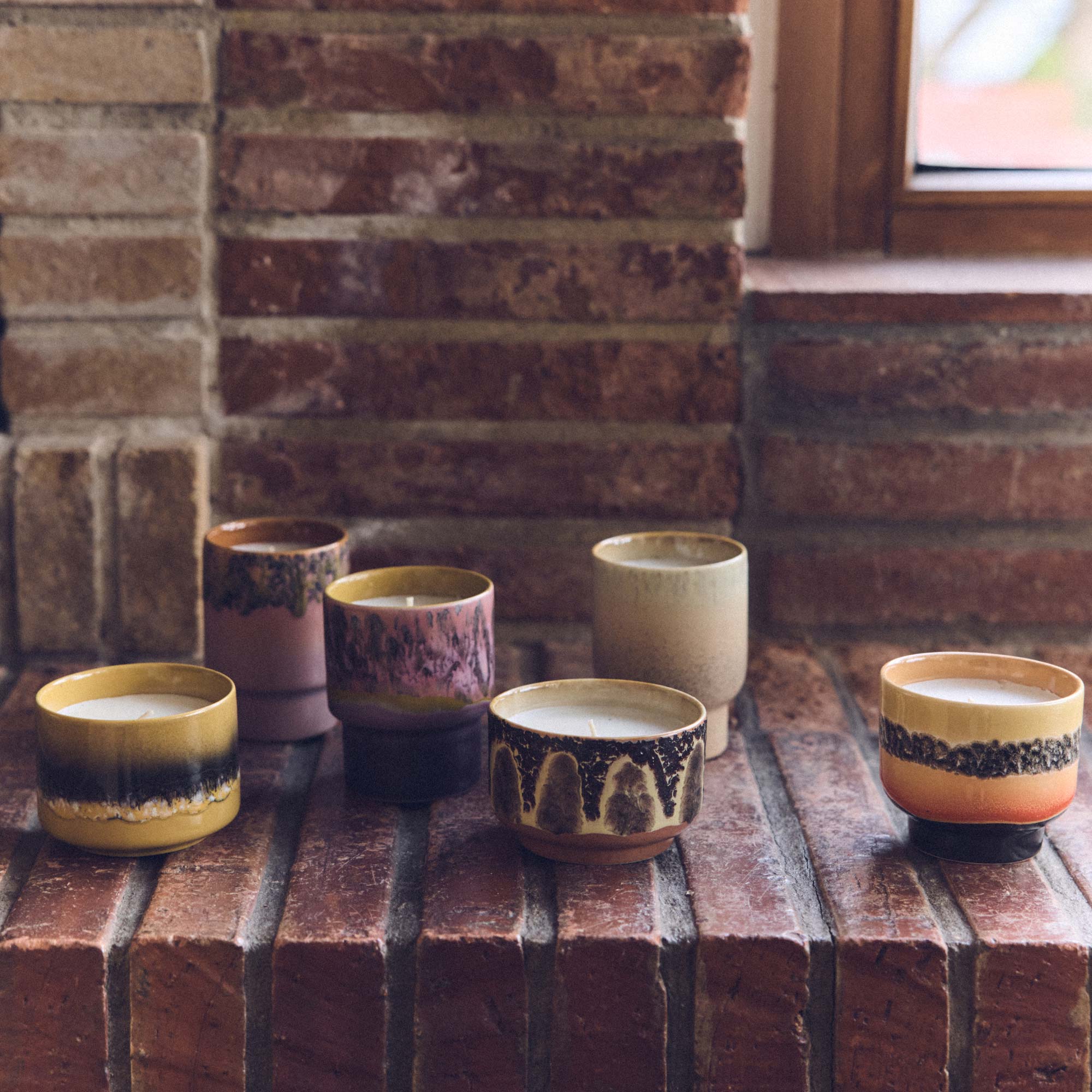 70s Ceramics: Small Scented Candle Duftkerze klein