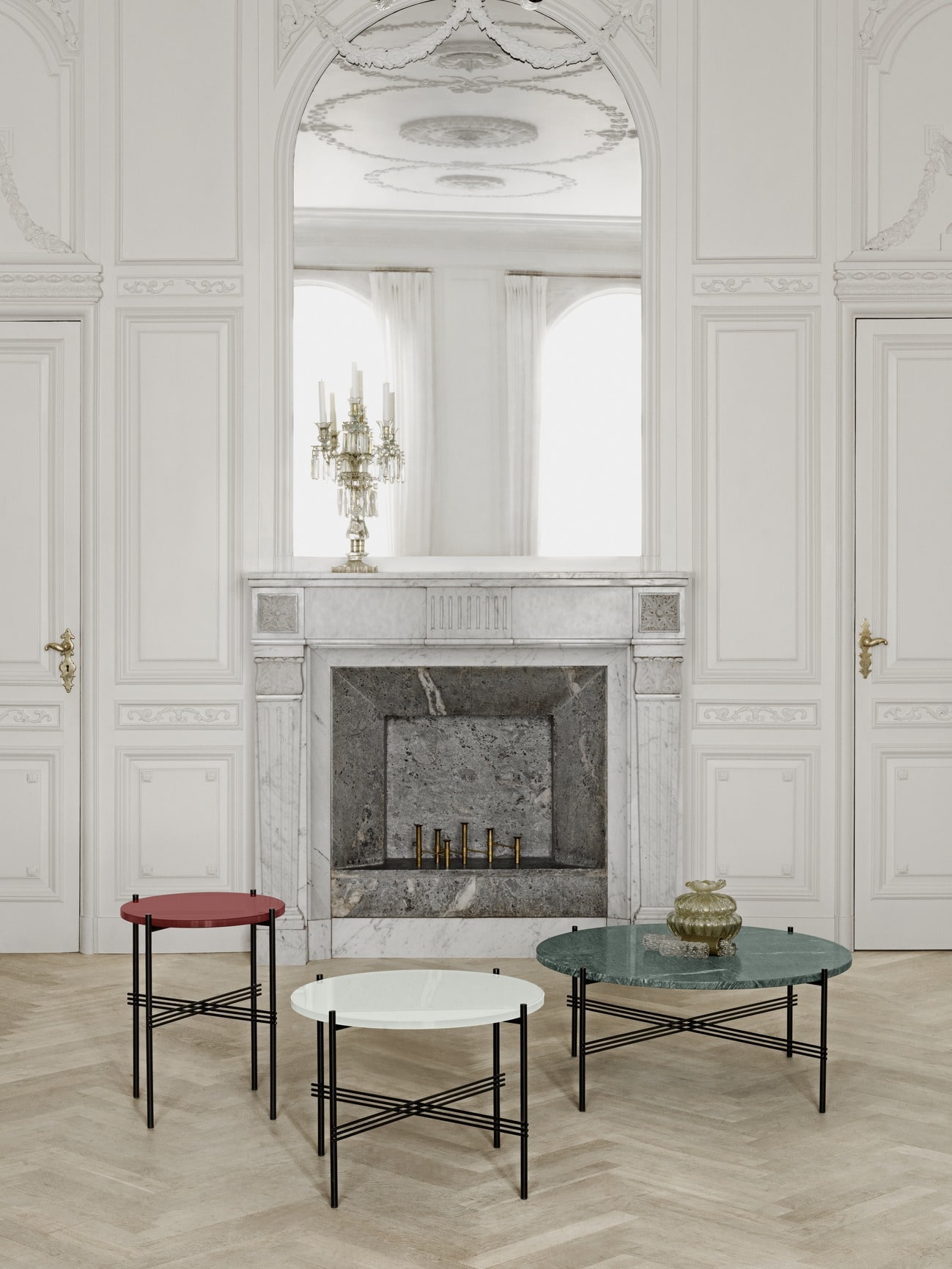 TS Travertine Beistelltisch