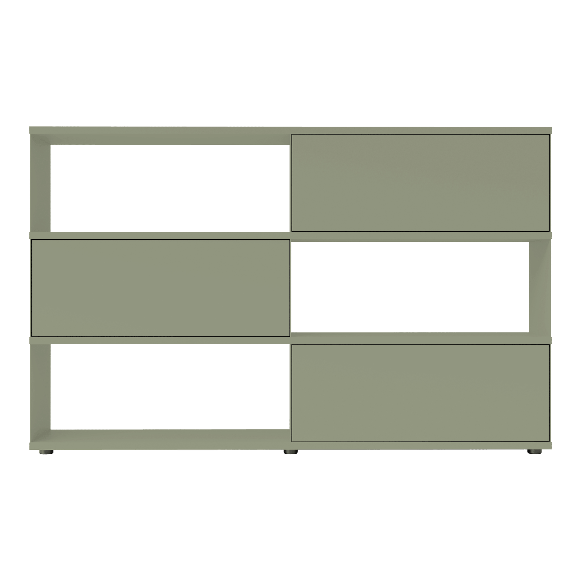 Flow Q Regal groß mit 3 Klapptüren