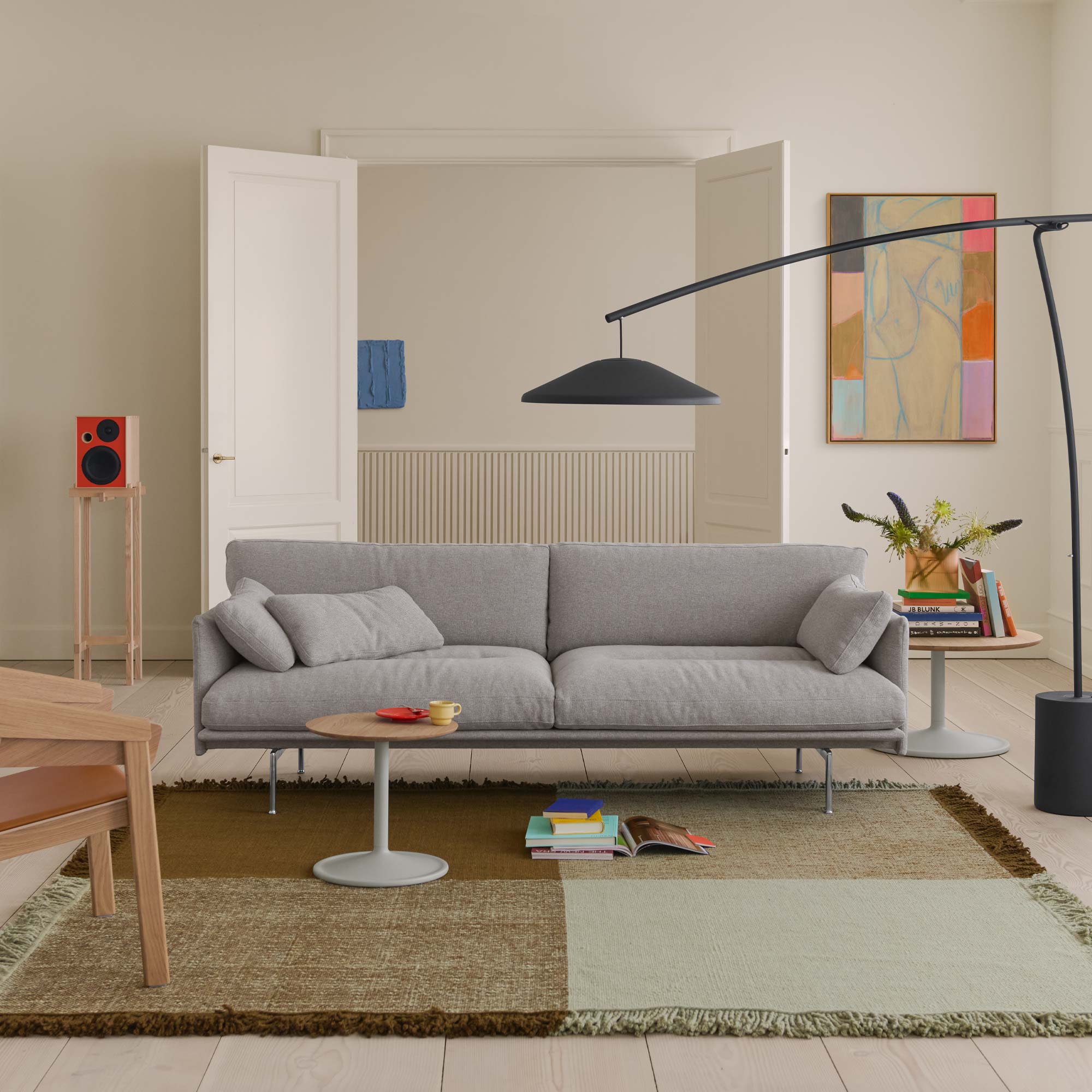 Outline Soft Dreisitzer Sofa