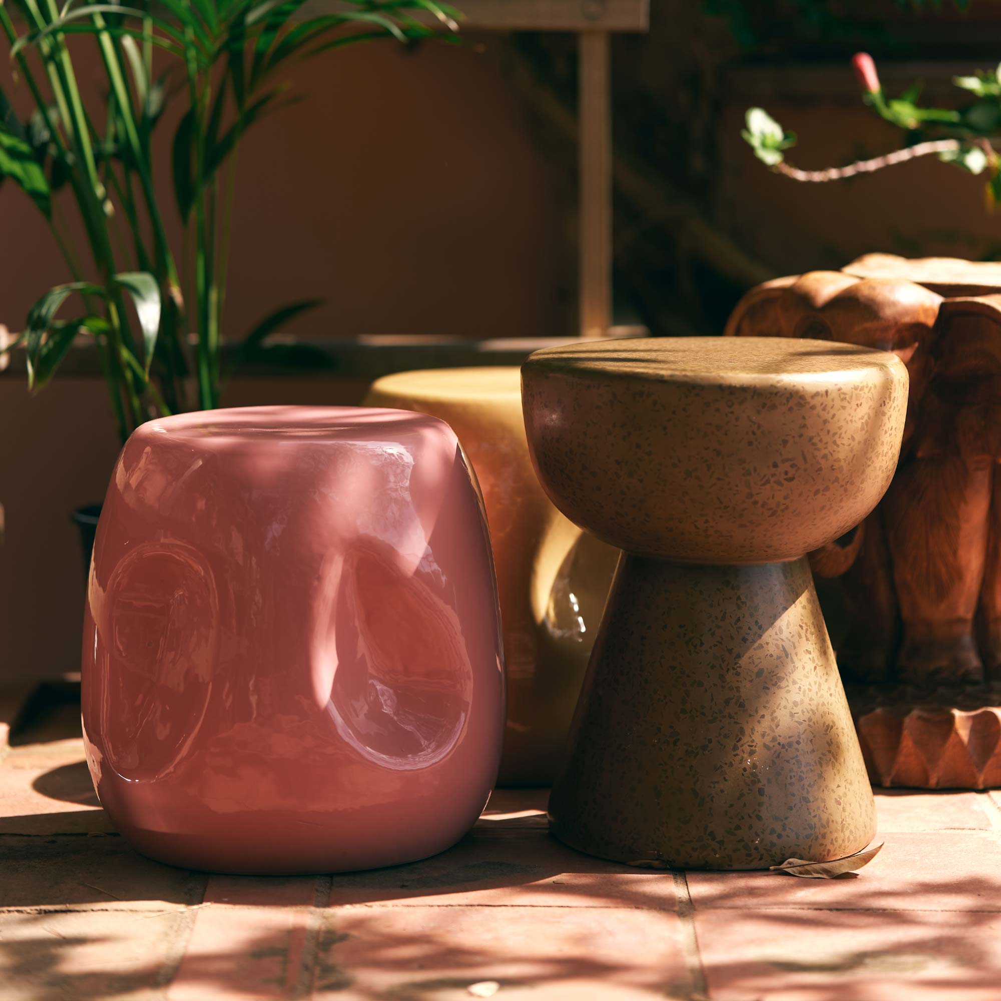 Terrazzo Side Table pebble Beistelltisch
