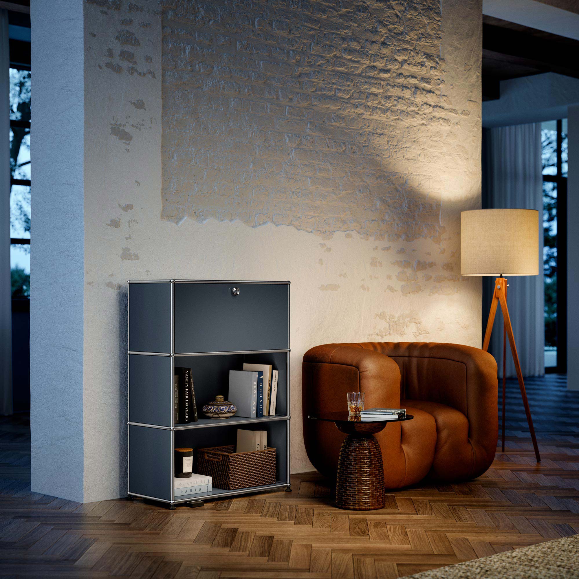 Haller E Highboard Regal mit einer Klapptür
