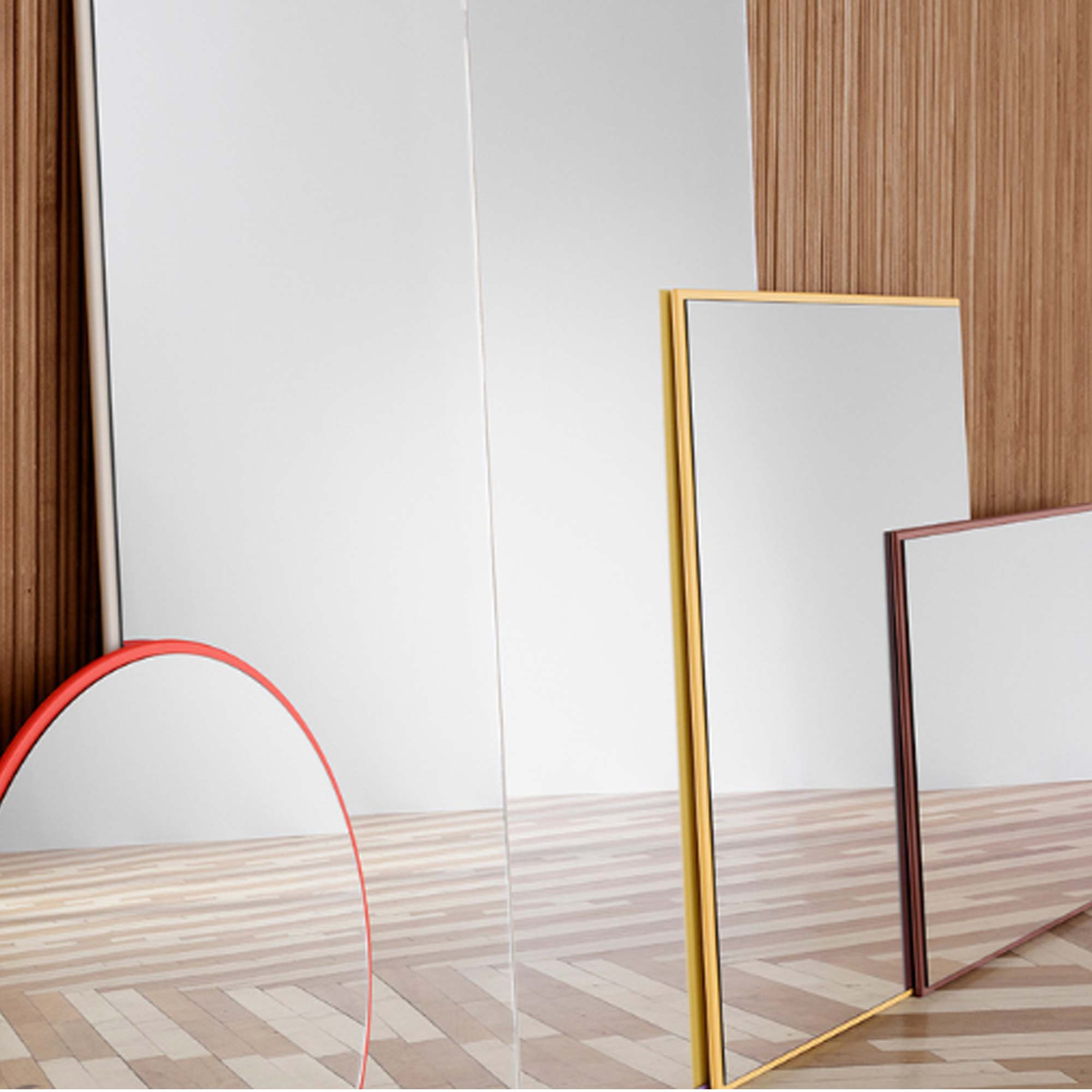Wardrobe Colour Frame Mirror Spiegel oval